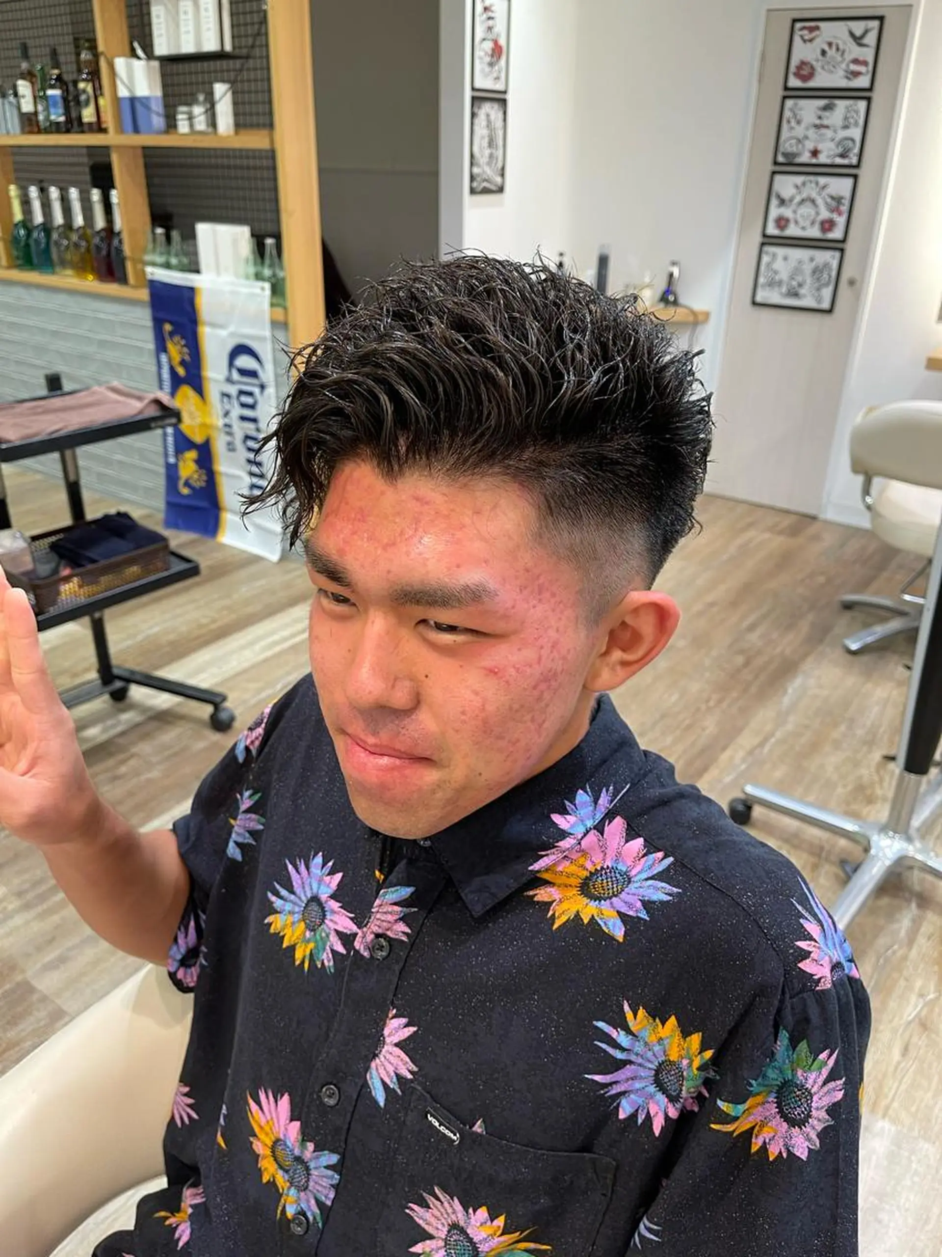 パーマ メンズ カット パーマ メンズパーマ 北原寿樹のヘアスタイル