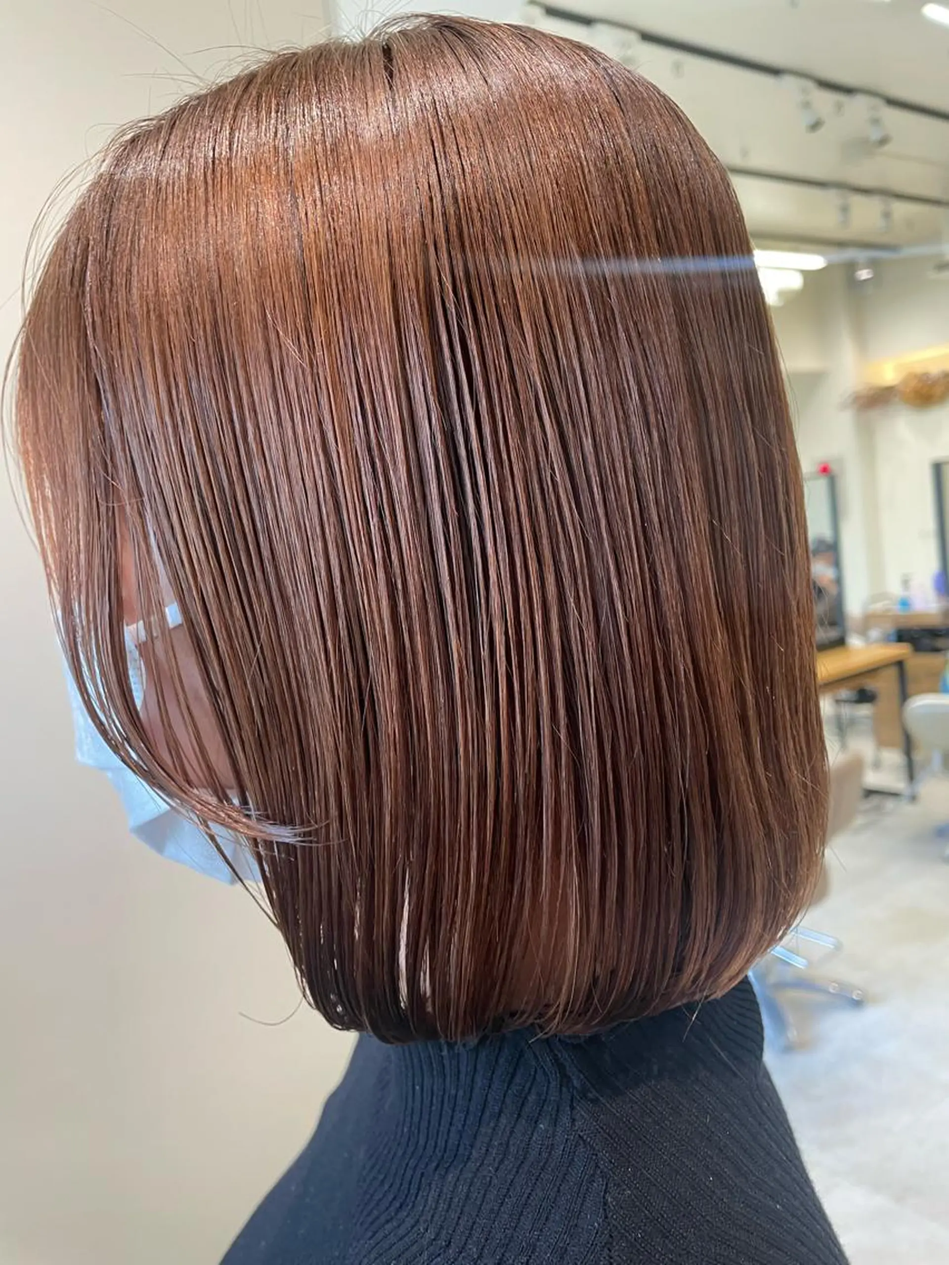 ショート ボブ サイドバング カット ボブ/インナーカラー /眉毛/Miyuのヘアスタイル