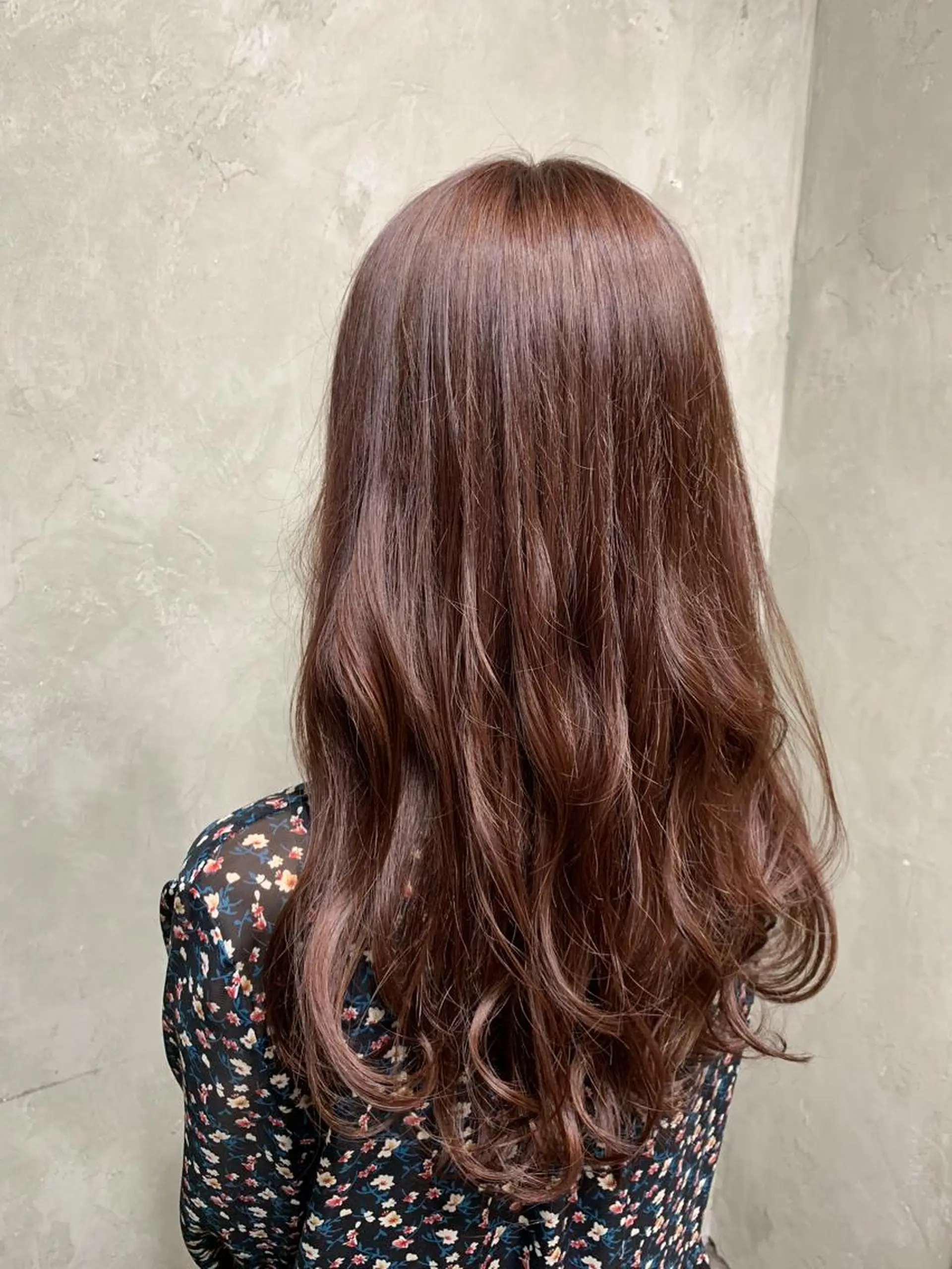 ロング カラー ピンクカラー 🌈髪質改善💕 縮毛矯正✨青木まで✨のヘアスタイル