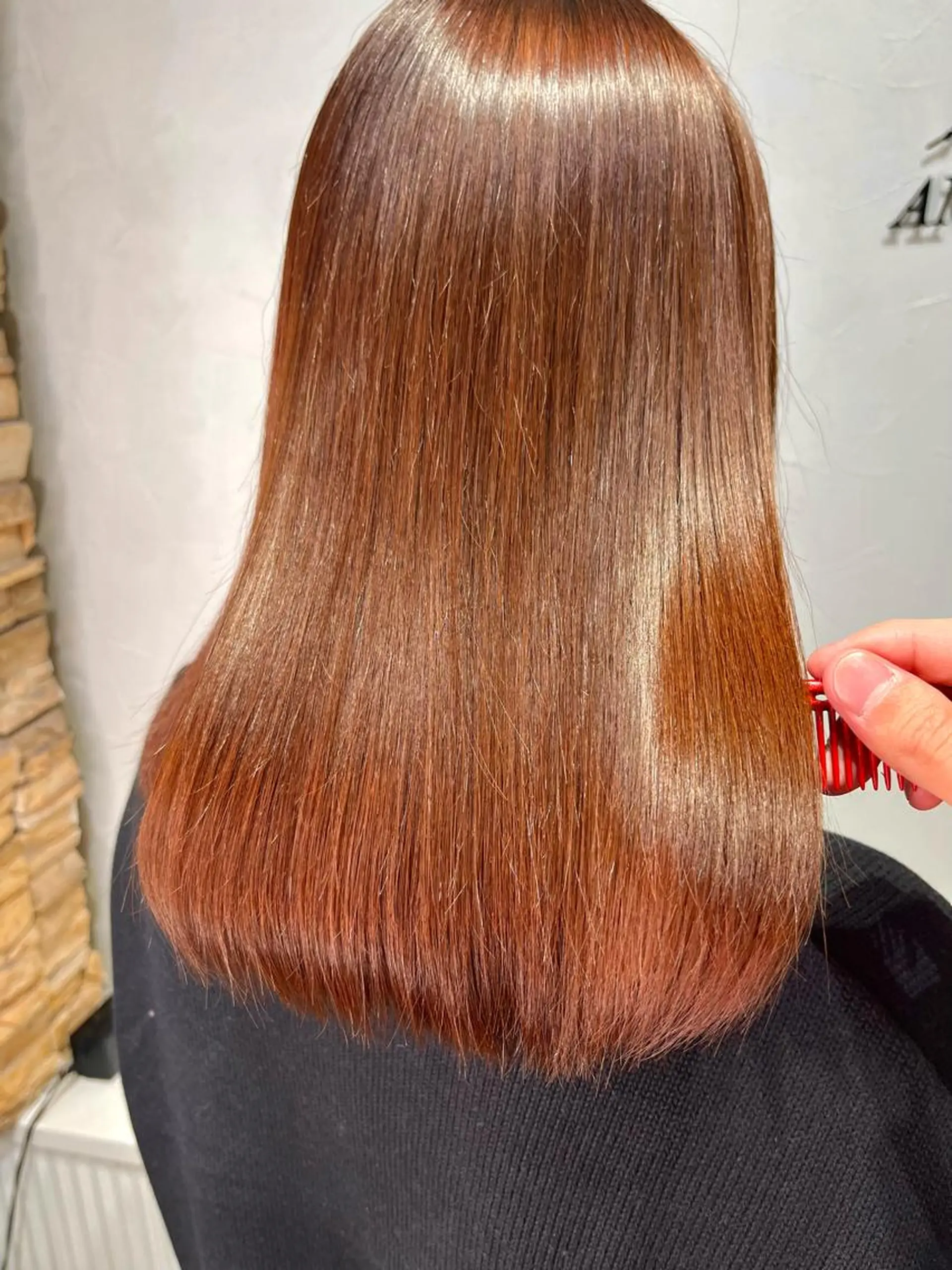 ミディアム カラー レッドカラー ヘアカラー ✨デザインカラー✨ ✂️kouki✂️のヘアスタイル