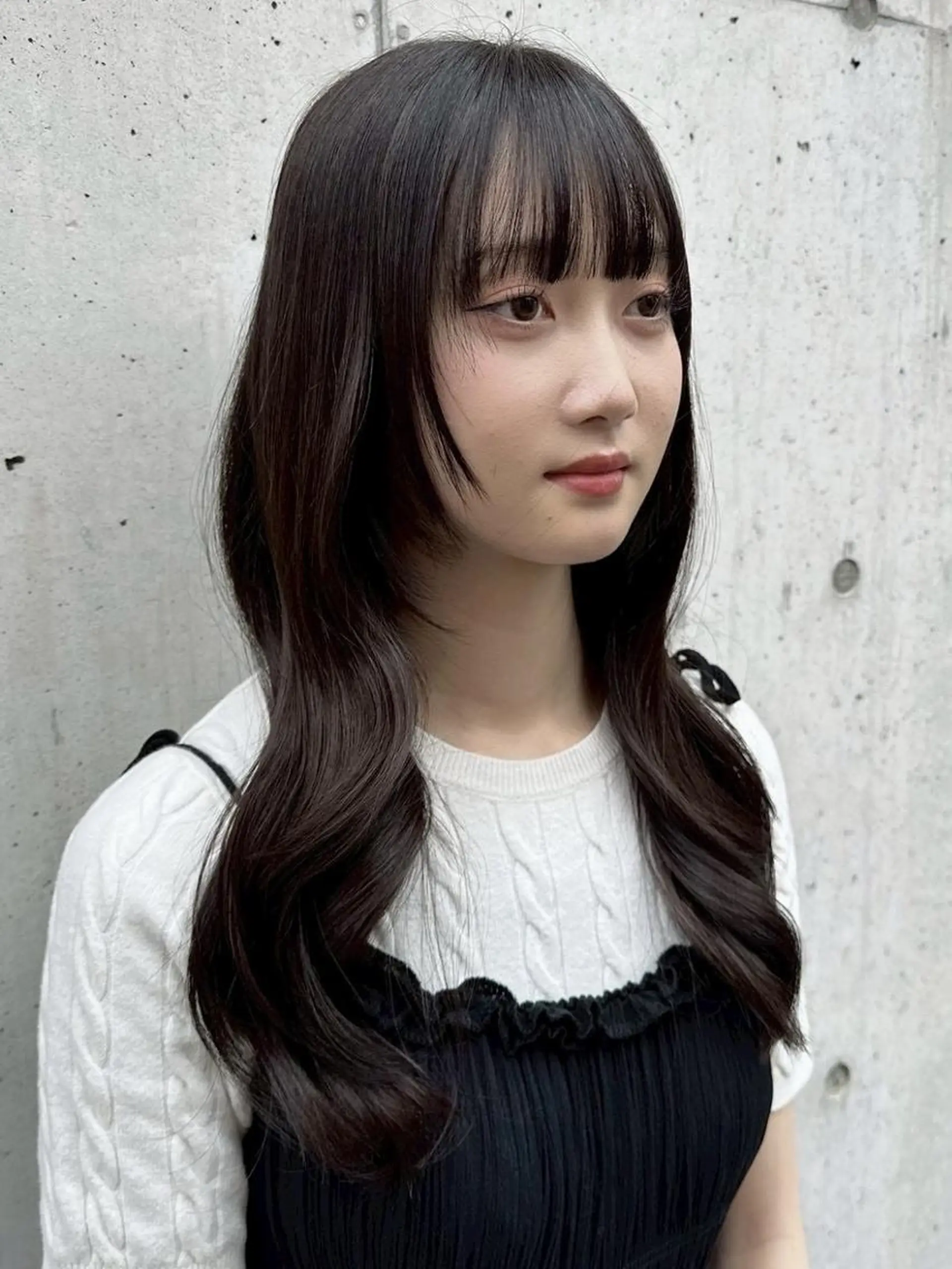 ロング カラー カット 髪質改善/美髪矯正 /高田馬場/Renのヘアスタイル