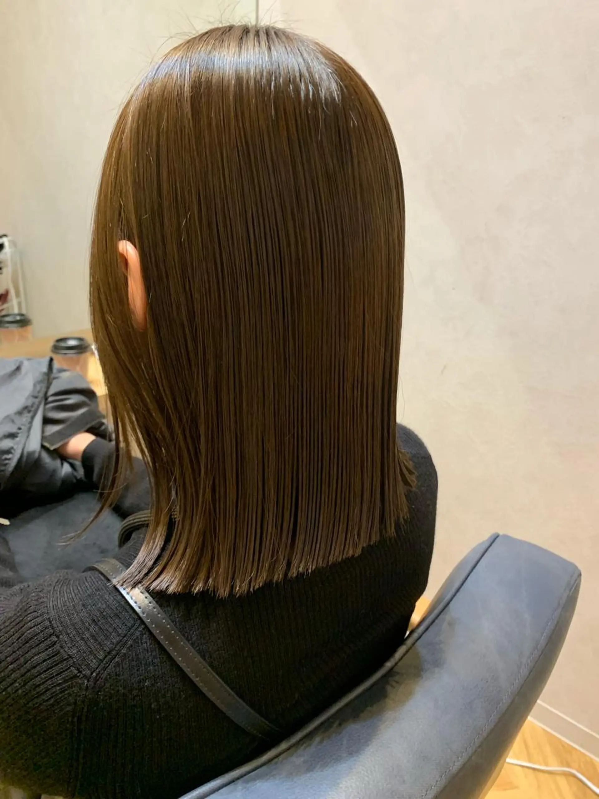 ミディアム カット ヘアカラー 縮毛矯正 newiネウィ _naoのヘアスタイル