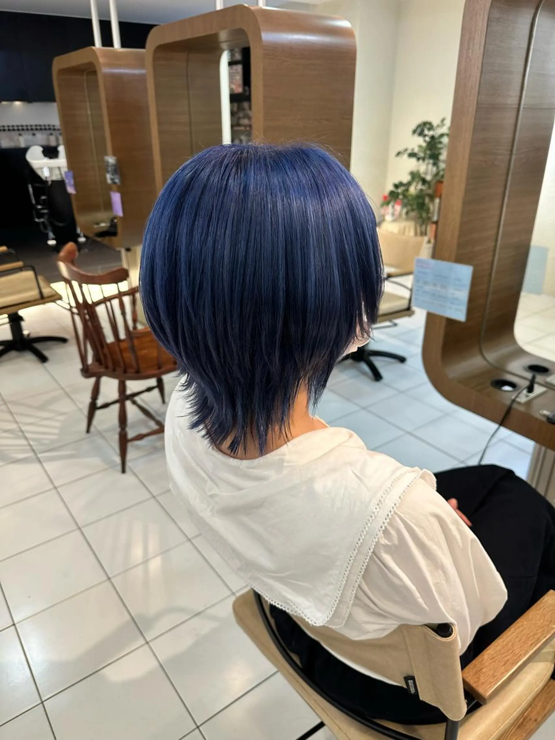 ショート カラー ブルーカラー ブルーパープル パープルカラー カット ヘアカラー トリートメント アニメオタク美容師/ miharuのヘアスタイル