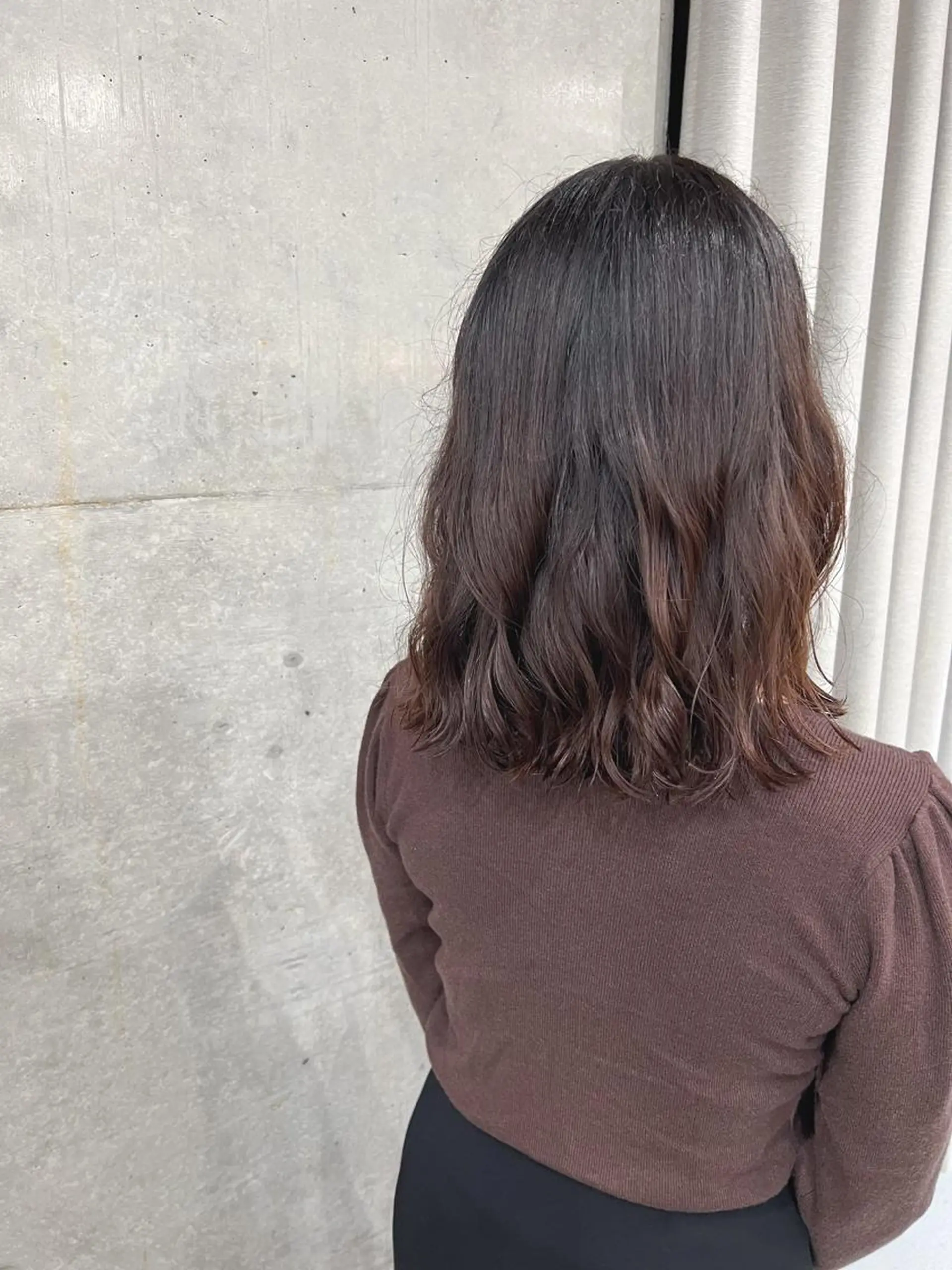 ミディアム パーマ ボブパーマコテ巻き風 パーマNo1深江秀平のヘアスタイル