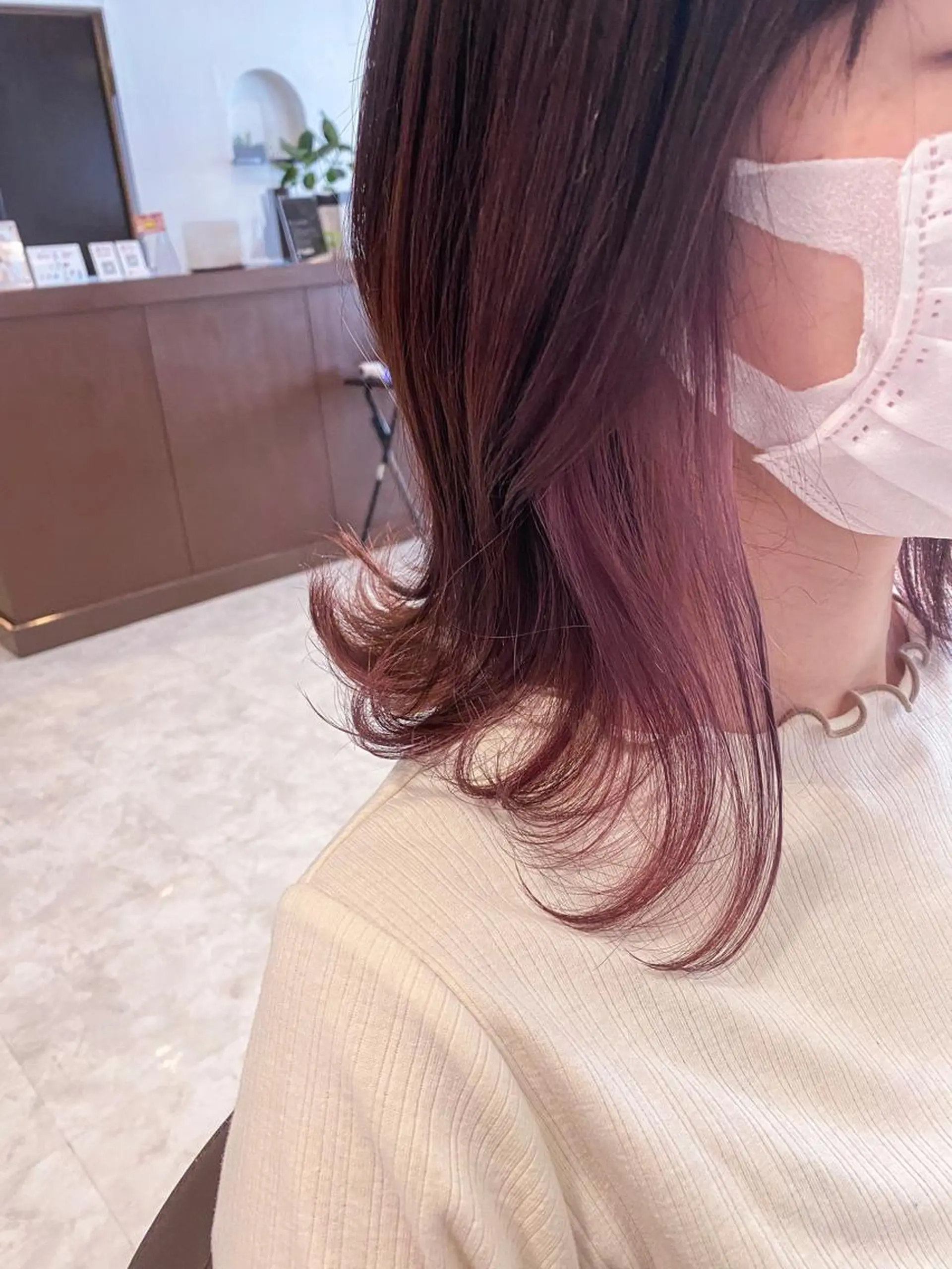 ミディアム カラー 坂井田 浩樹のヘアスタイル