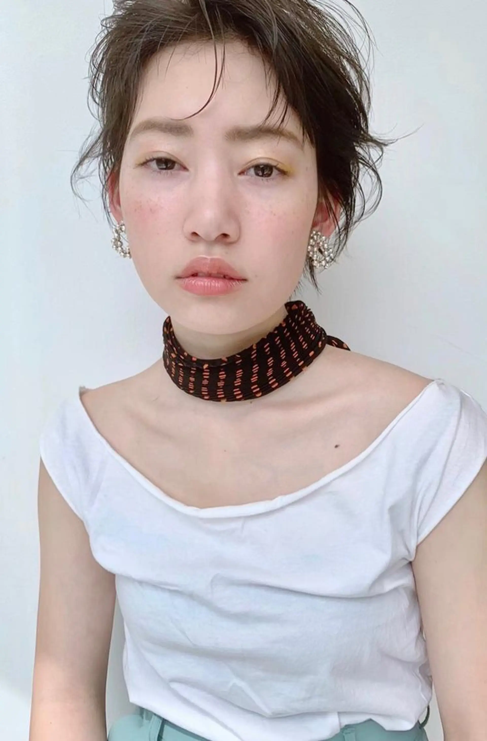 ショート パーマ カット パーマ 木下 奈々のヘアスタイル