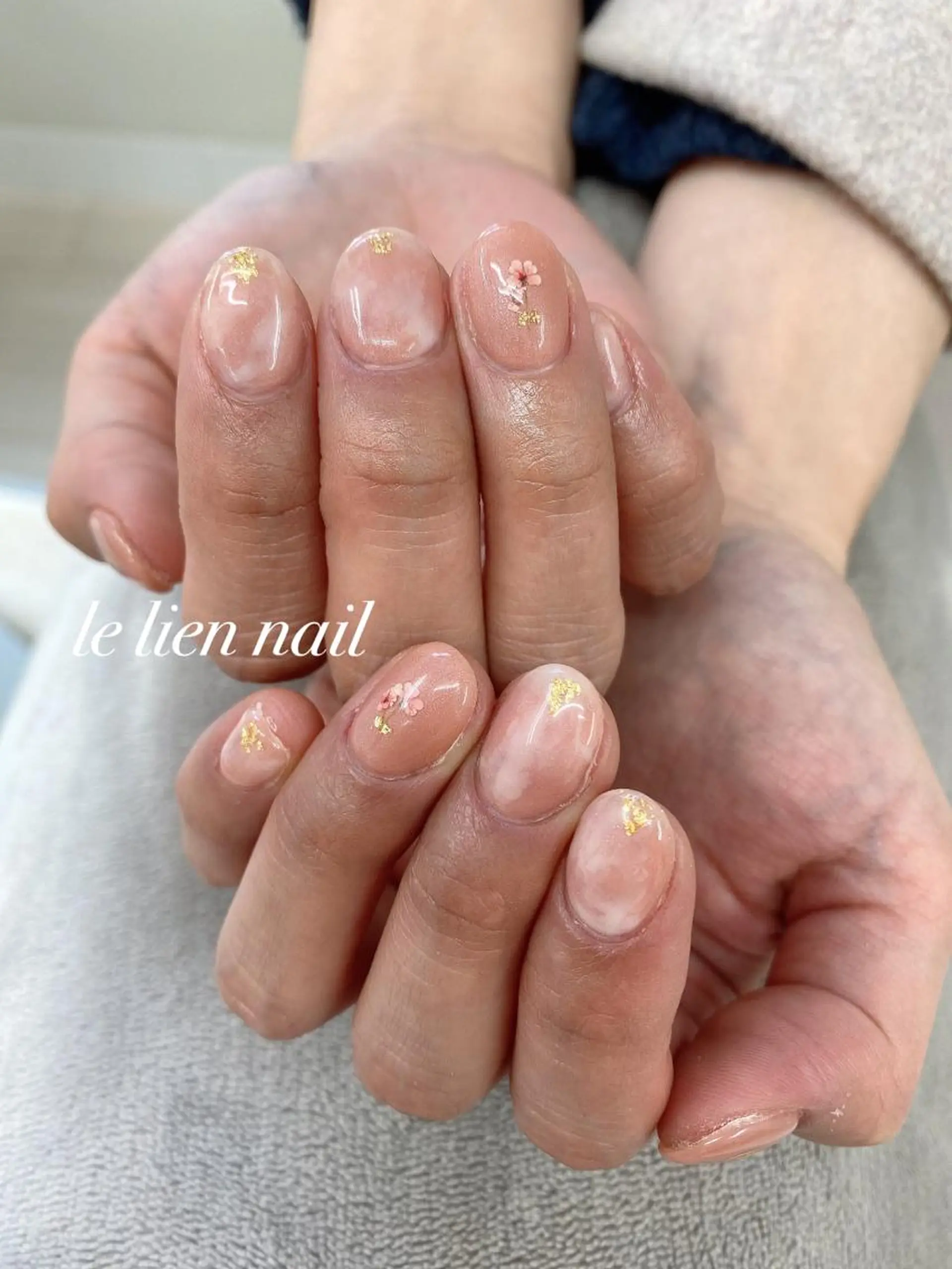 ネイル アートネイル ピンク le lien nailのネイルデザイン