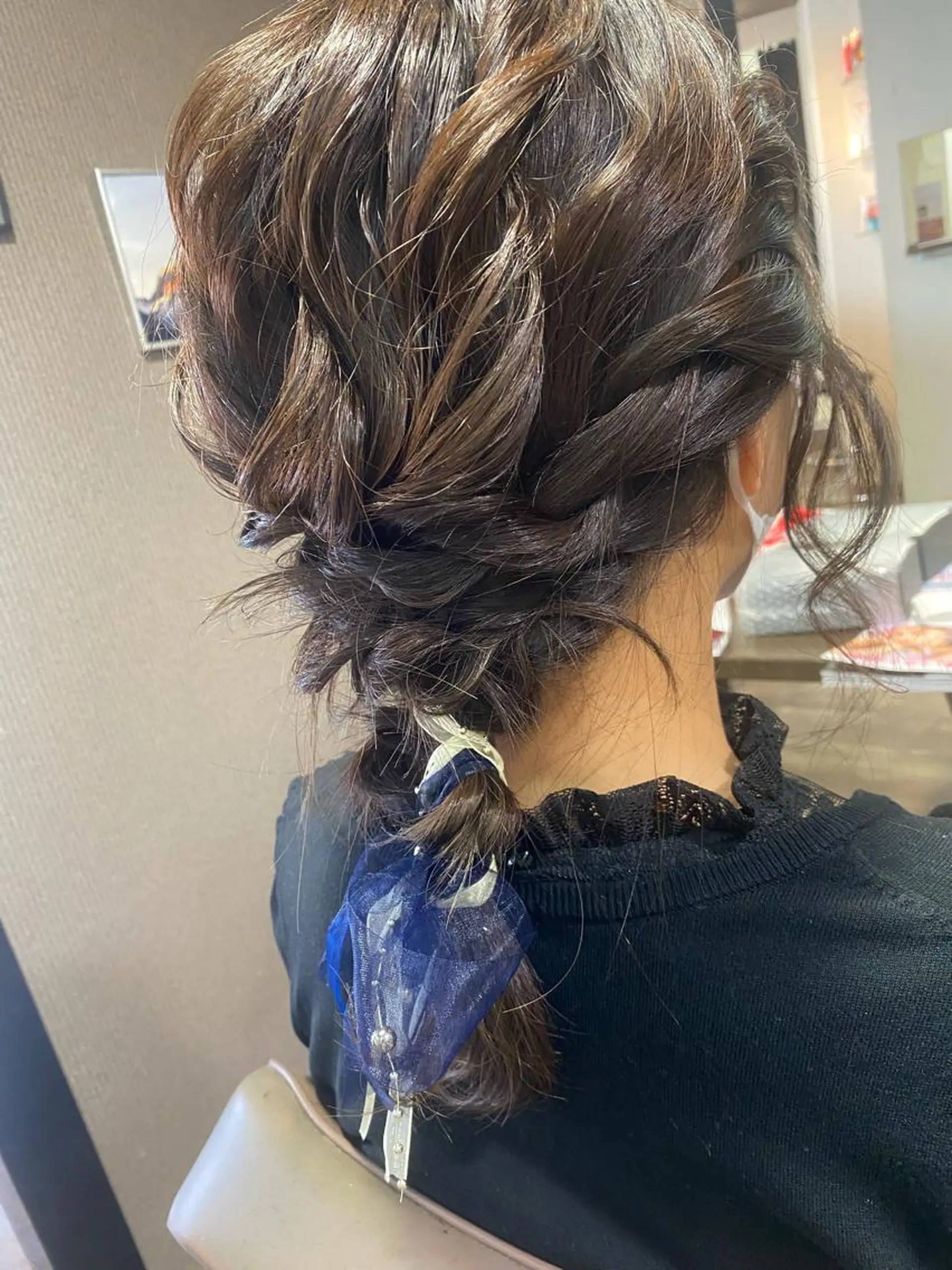 セミロング ヘアアレンジ ヘアセット pep natsumiのヘアスタイル