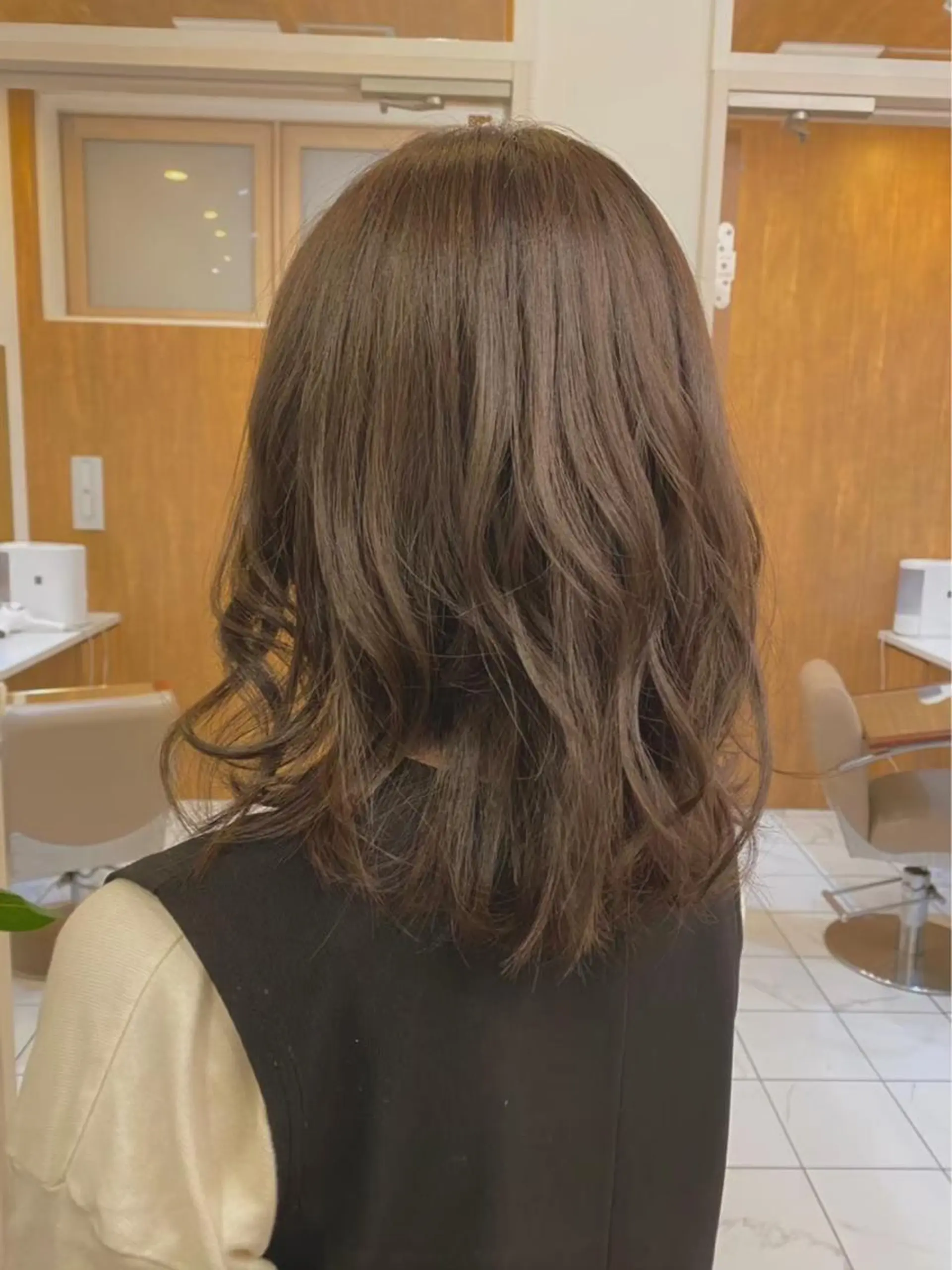 ミディアム カラー ヘアカラー 門崎未依/レイヤー/ メンズカット🪿🌼のヘアスタイル