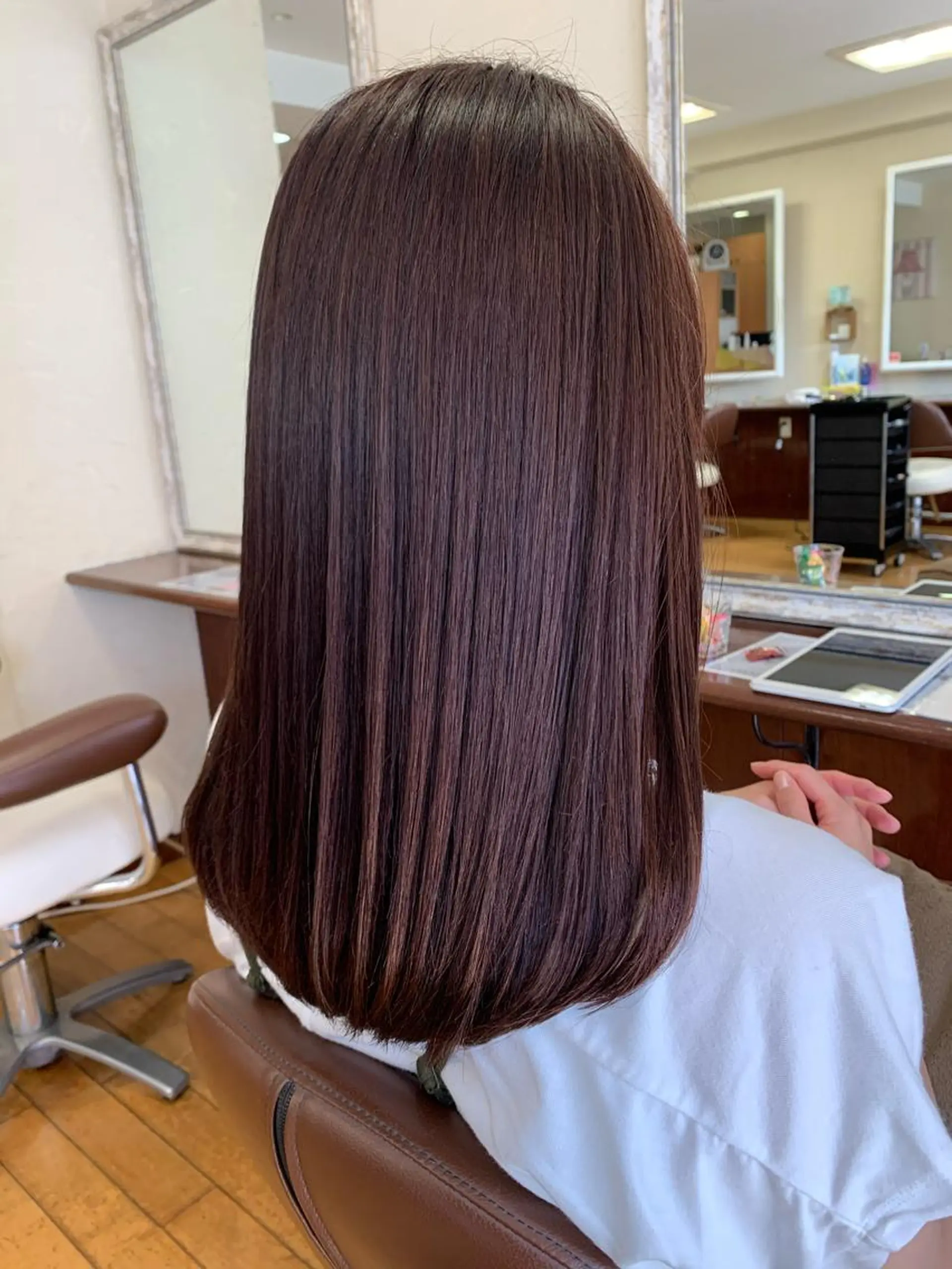 ロング カラー ブラウンカラー ラベンダーカラー 髪質改善 その他 ショート/似合わせ レイヤー/福岡聖容のヘアスタイル