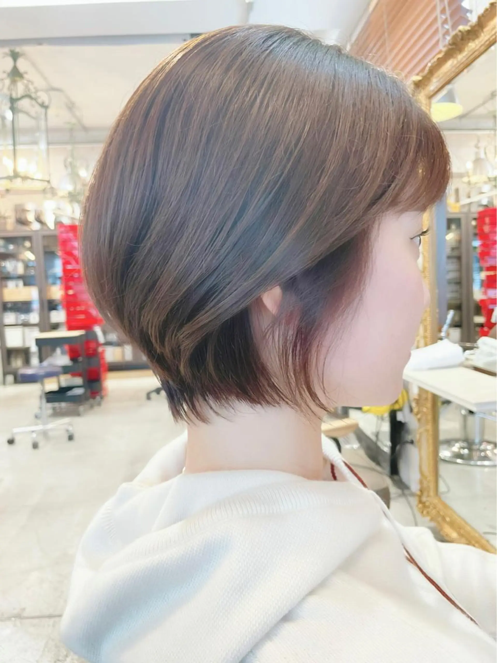 ショート カラー パーマ カット ヘアカラー トリートメント ショートボブ髪質改善 縮毛矯正のプロ山道潤のヘアスタイル