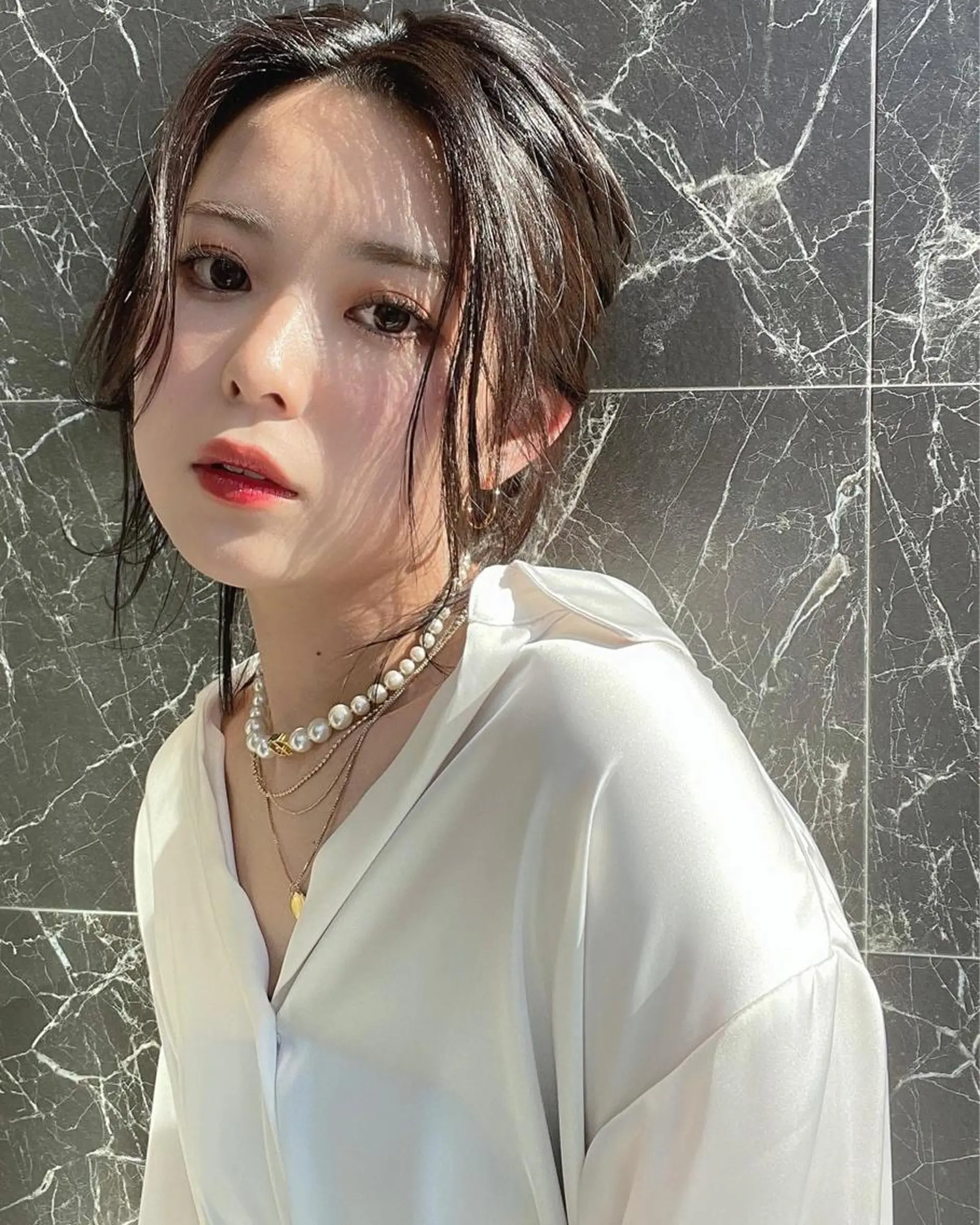 ミディアム チダアキフミ Ash大森のヘアスタイル