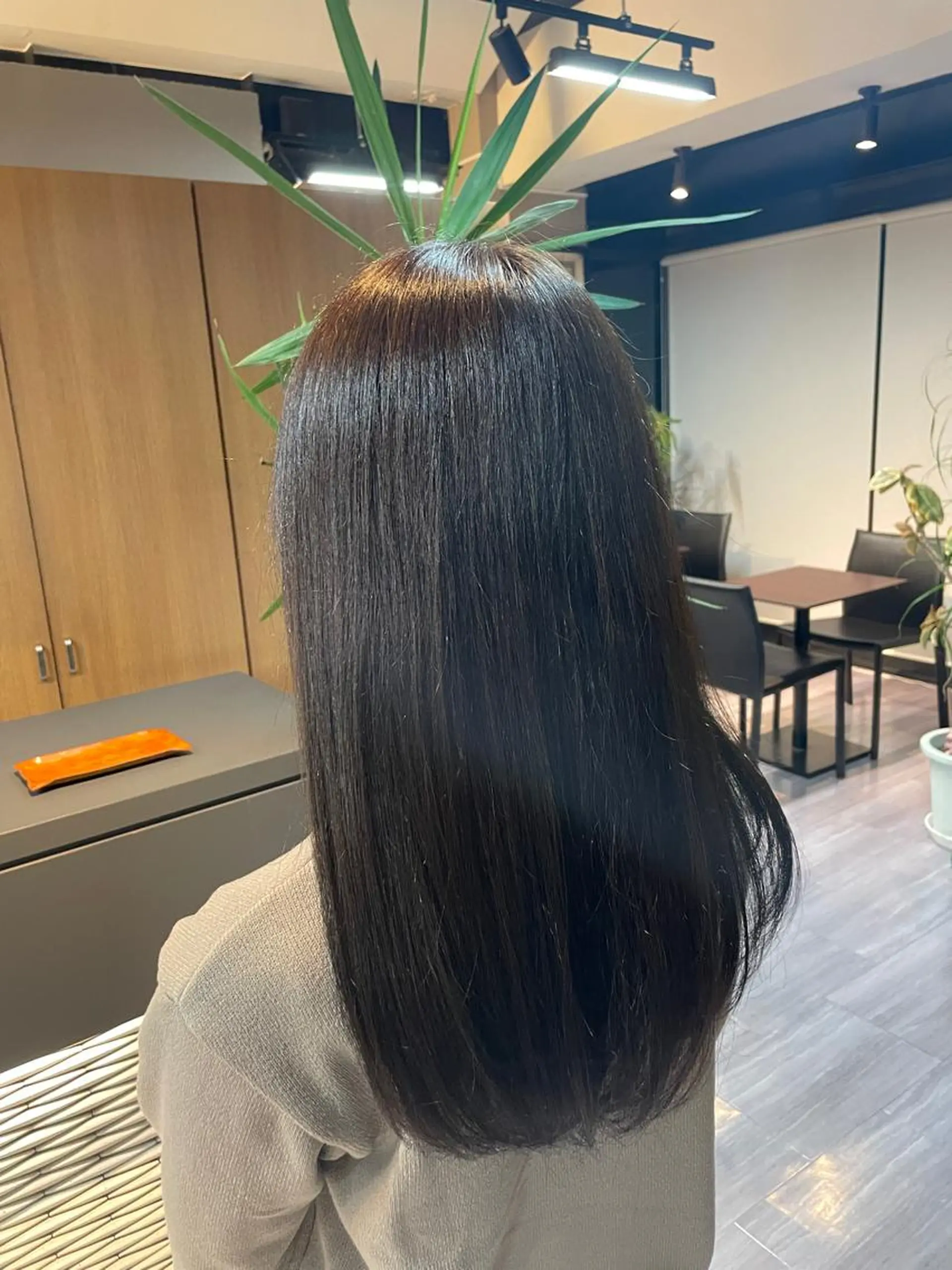 ロング カラー ブラウンカラー ダークブラウン マキノ キョウカのヘアスタイル