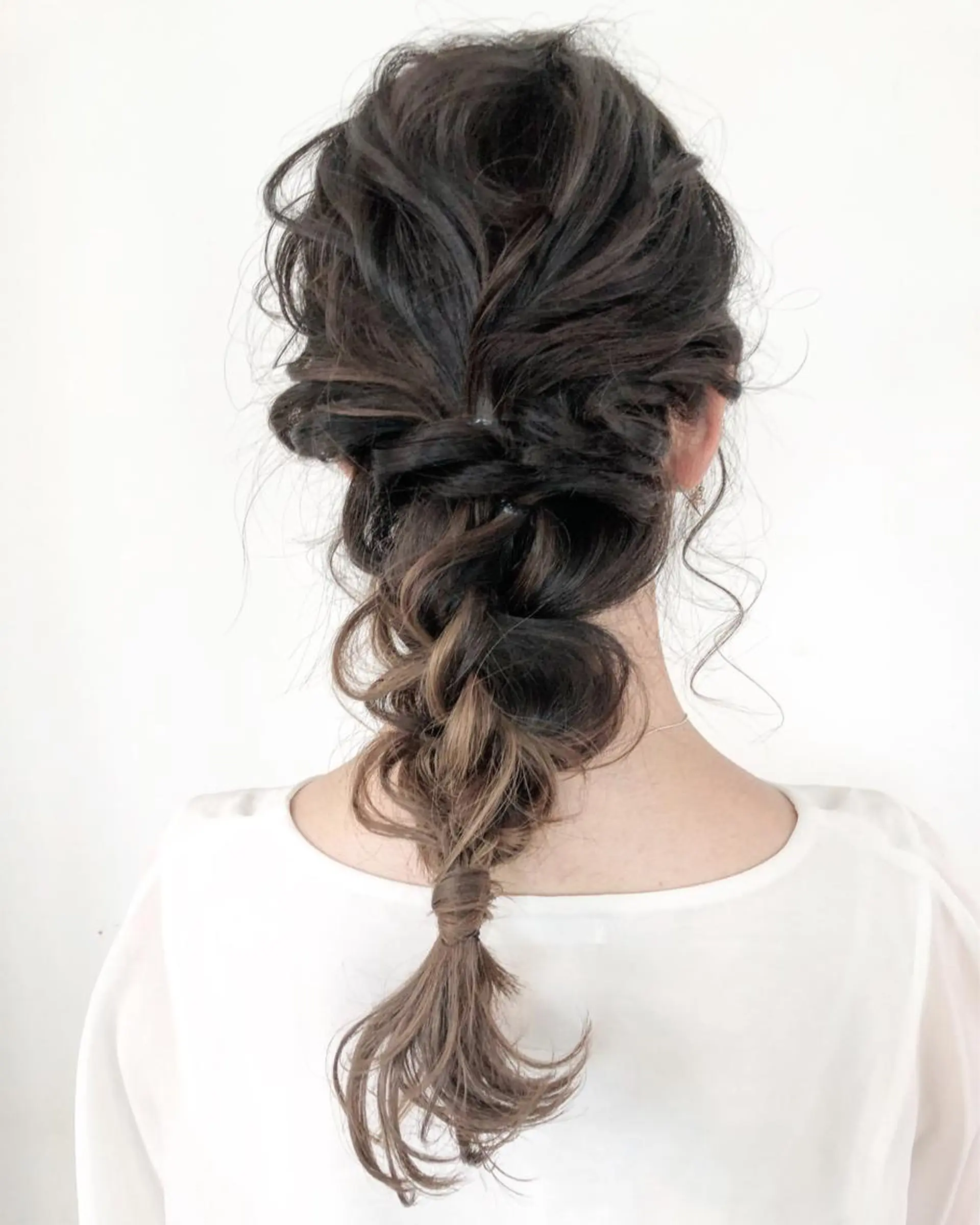 ロング カラー ヘアアレンジ 榎園 由美のヘアスタイル