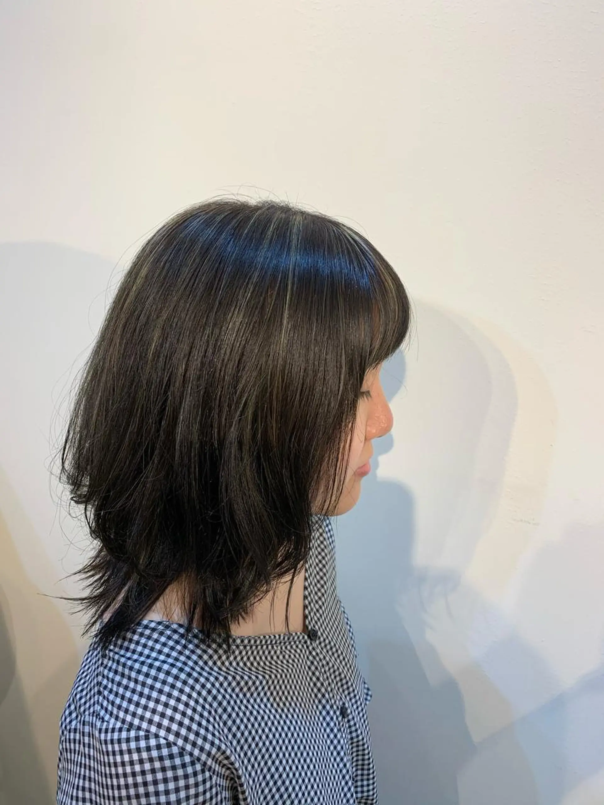 ミディアム ハイライト 小杉輝/ショート /艶カラー✨のヘアスタイル