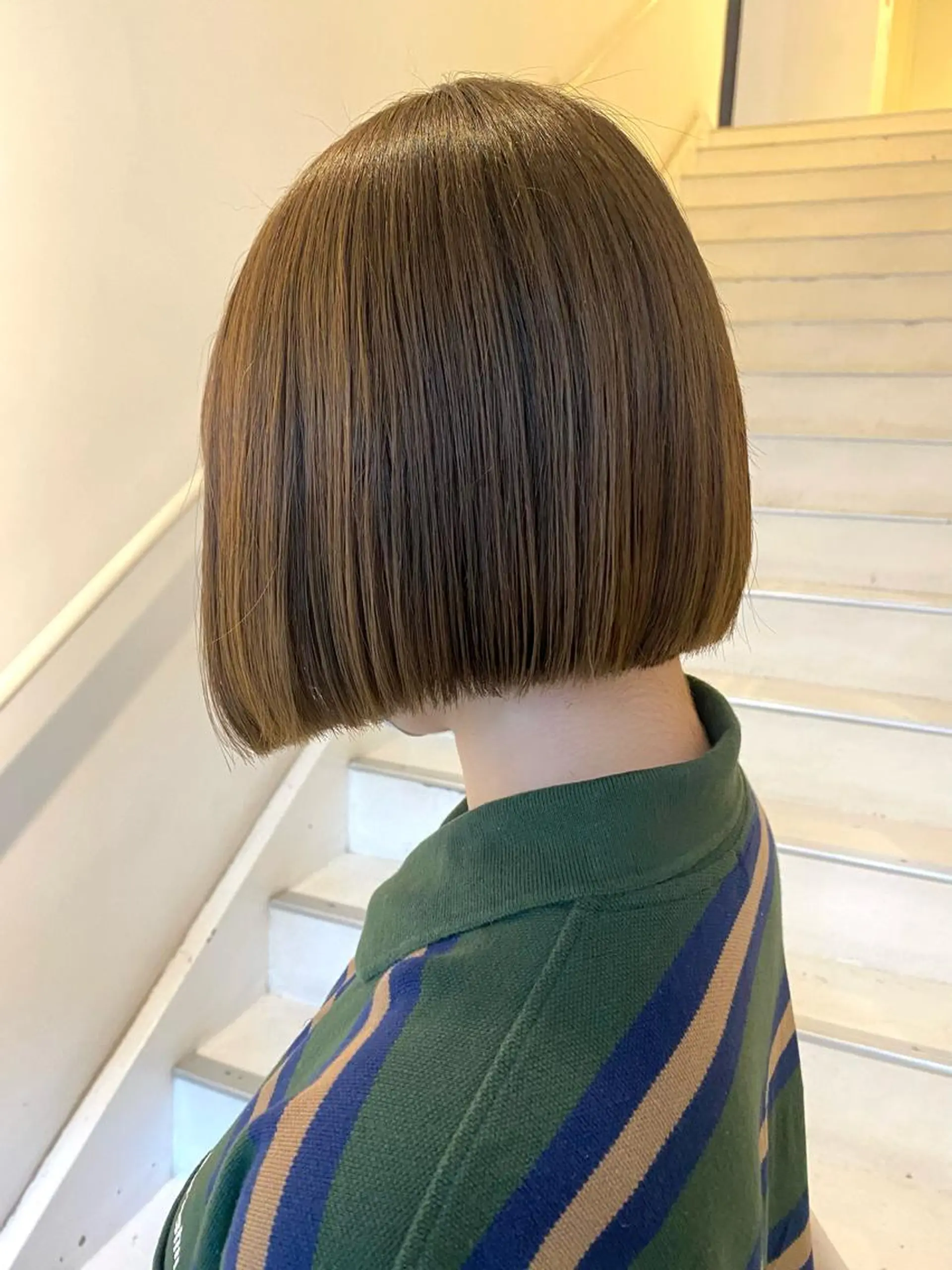 ショート ボブ カット アオイ🩵暖色 /まろやかカラーのヘアスタイル