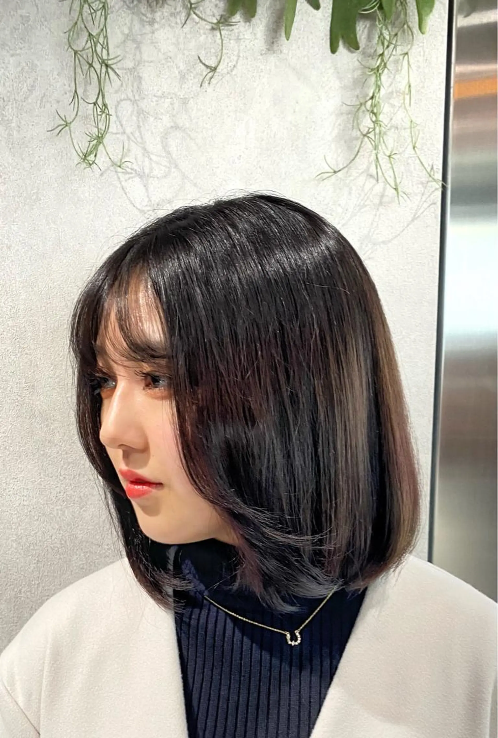 セミロング カラー ヘアカラー お洒落カジュアル🍃 まなとのヘアスタイル