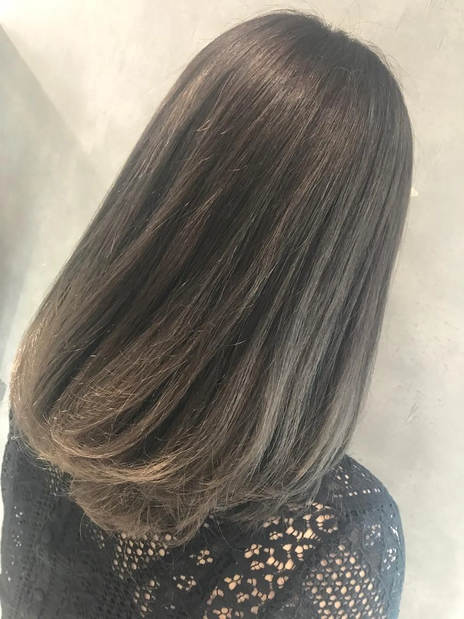 セミロング カラー 全席個室 暖色カラー Zina松園優香🌸のヘアスタイル