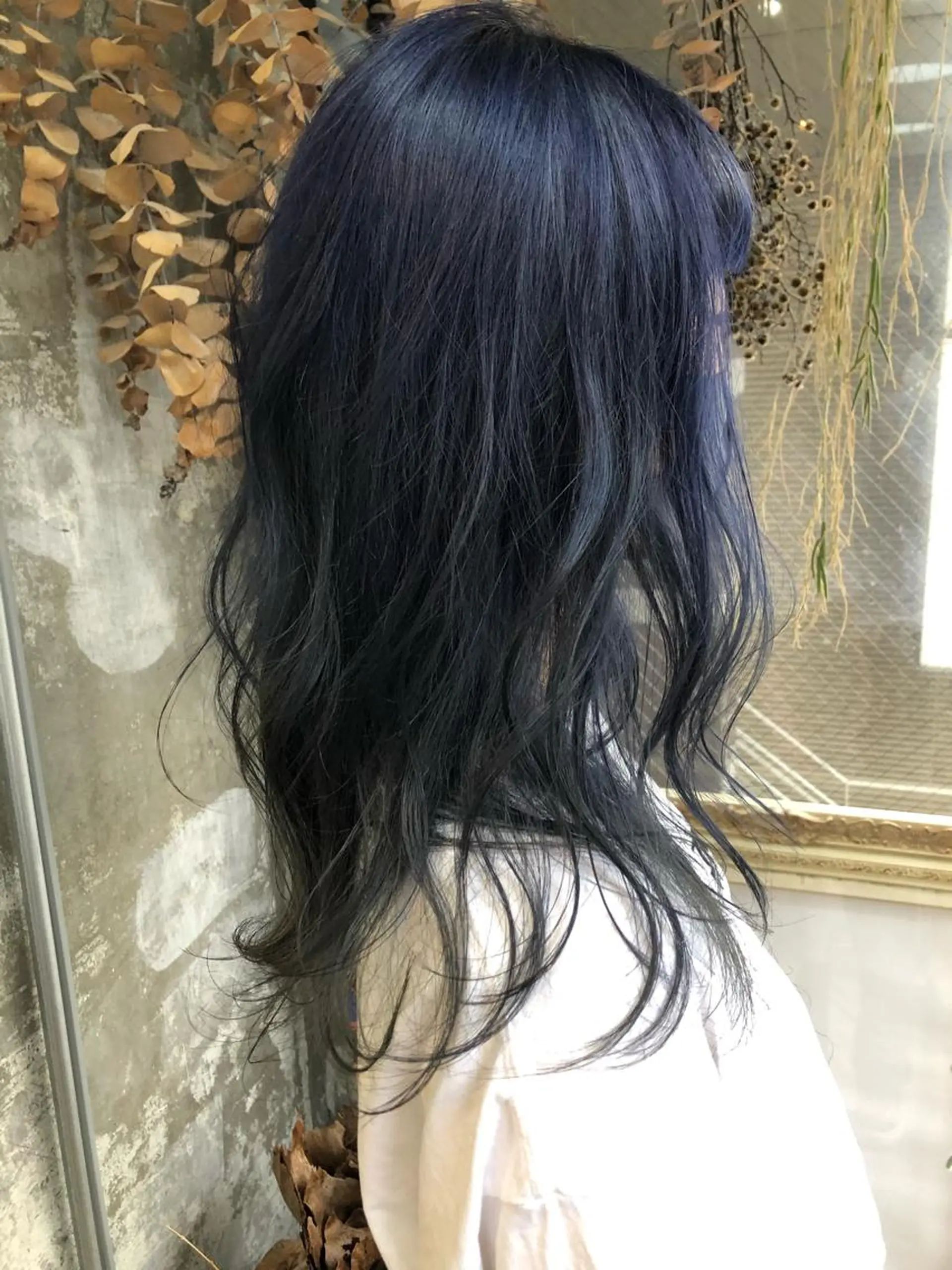 ロング カラー ブリーチ ブルーカラー ブルージュ ケアブリーチ Pia ツボイ ケイタのヘアスタイル