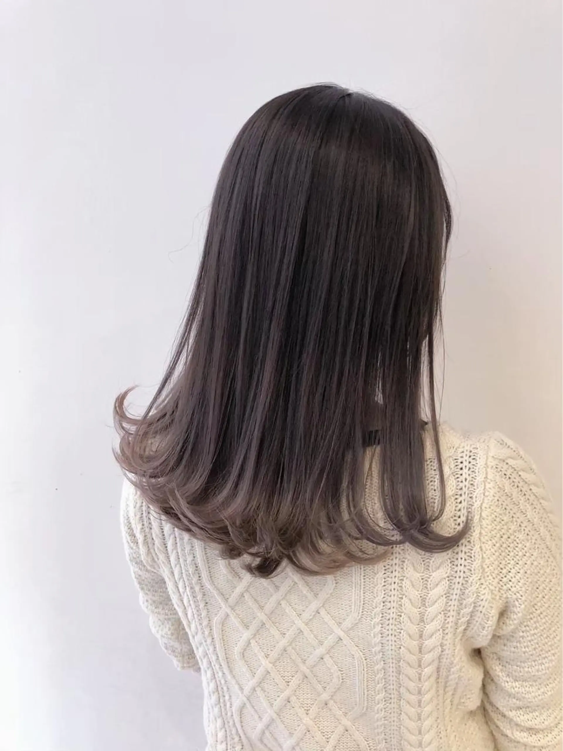 セミロング カット ヘアカラー トリートメント ambleluxe 🌈透明感カラー中野のヘアスタイル