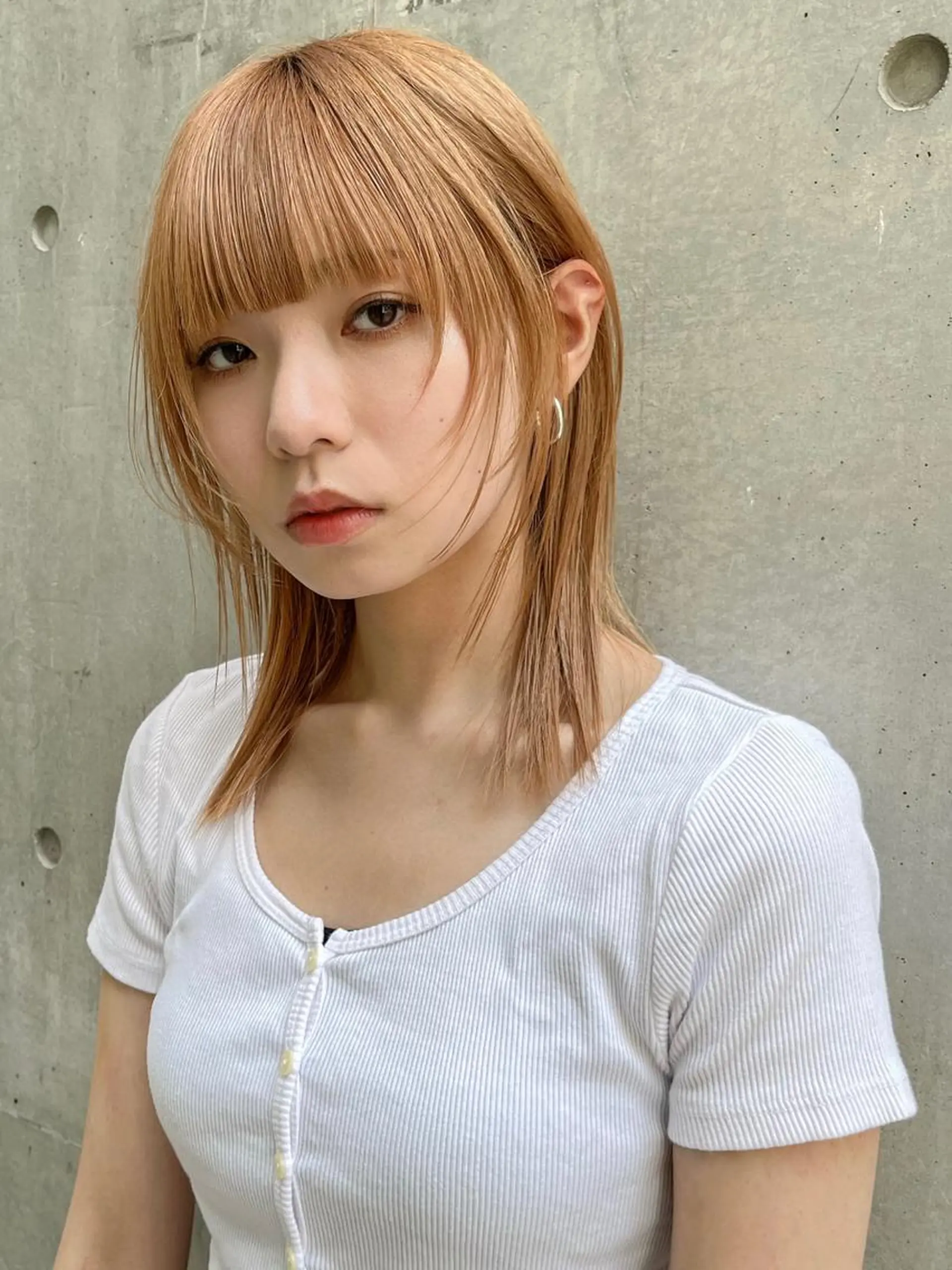 ミディアム カラー カット ヘアカラー レイヤー,ボブ / 彩未のヘアスタイル