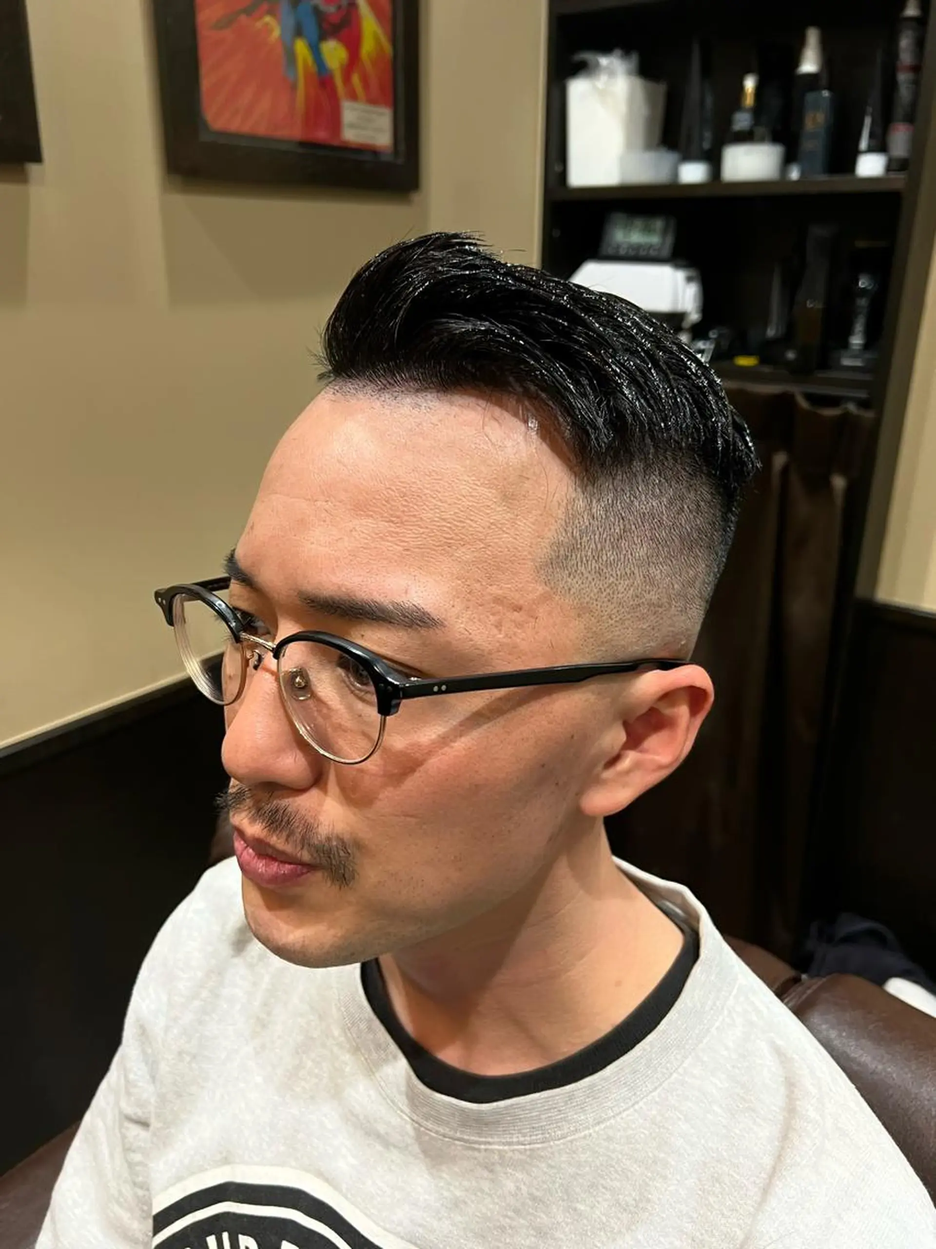 ショート メンズ 猪井 明のヘアスタイル