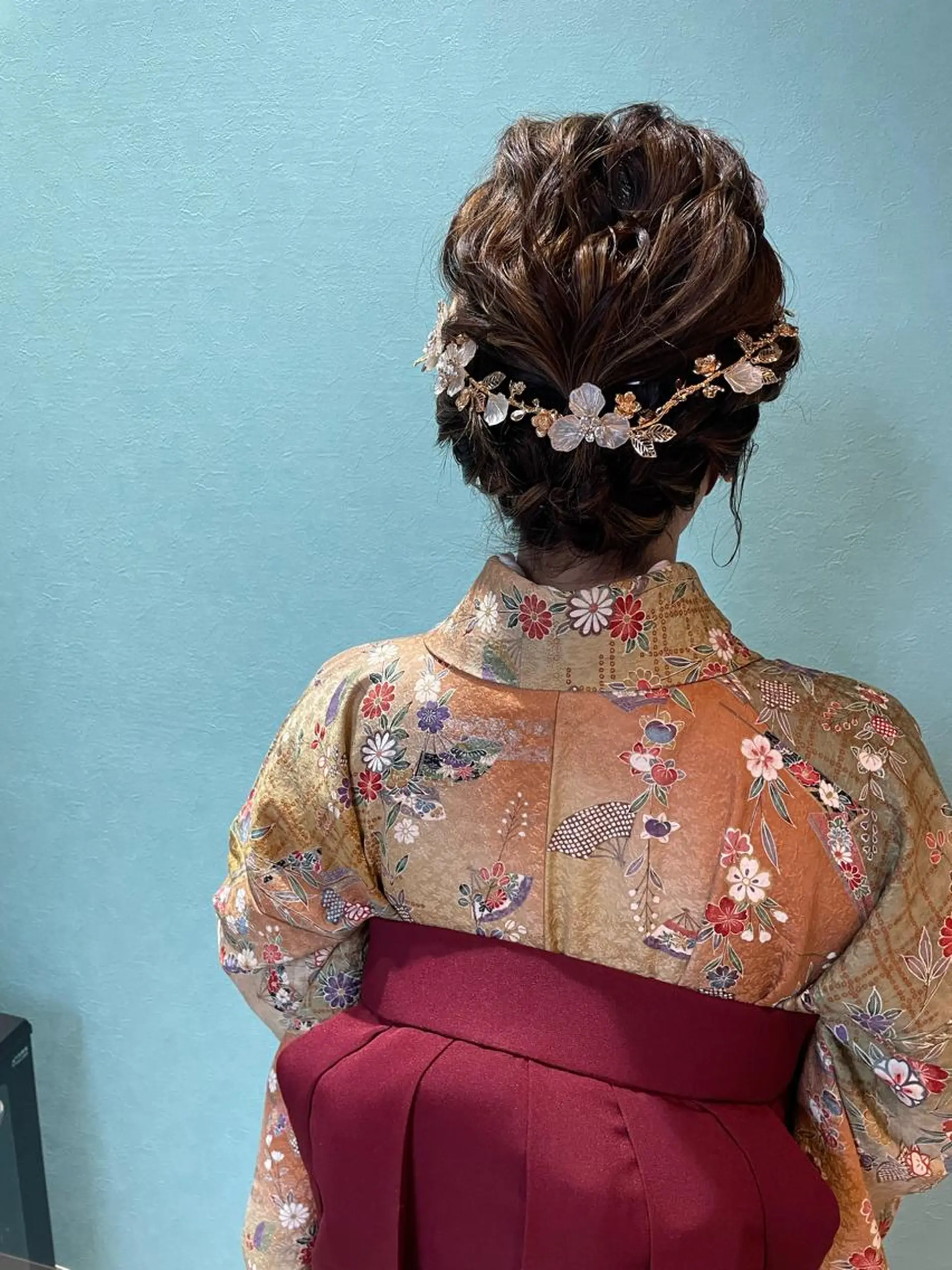 ロング カラー パーマ ヘアアレンジ maho🤍透明感 カラー/顔周りcutのヘアスタイル