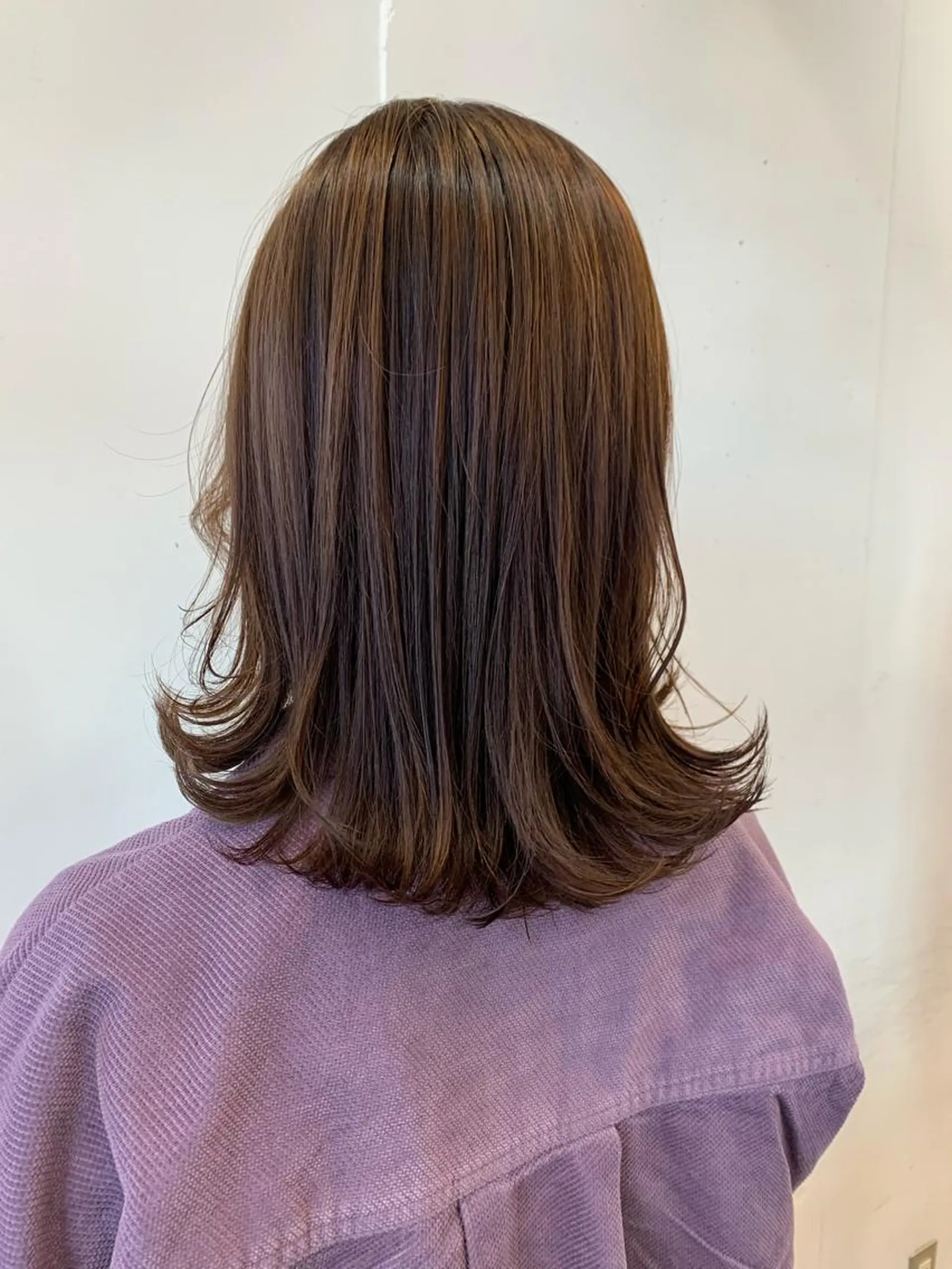 ミディアム まろやかカラー🤎 みなとまほのヘアスタイル