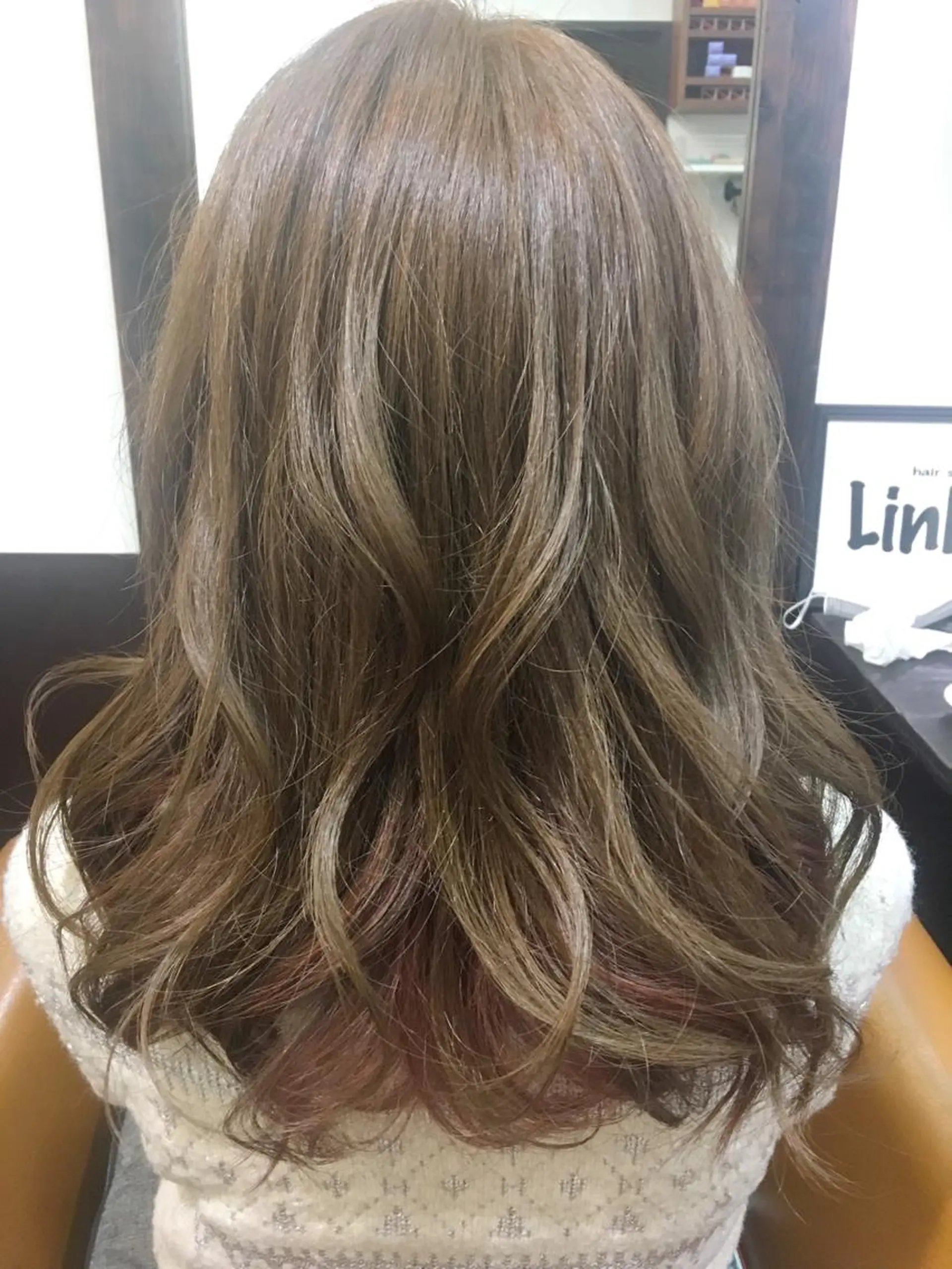 ロング カラー パーマ トリートメント hairsalon Linkのヘアスタイル