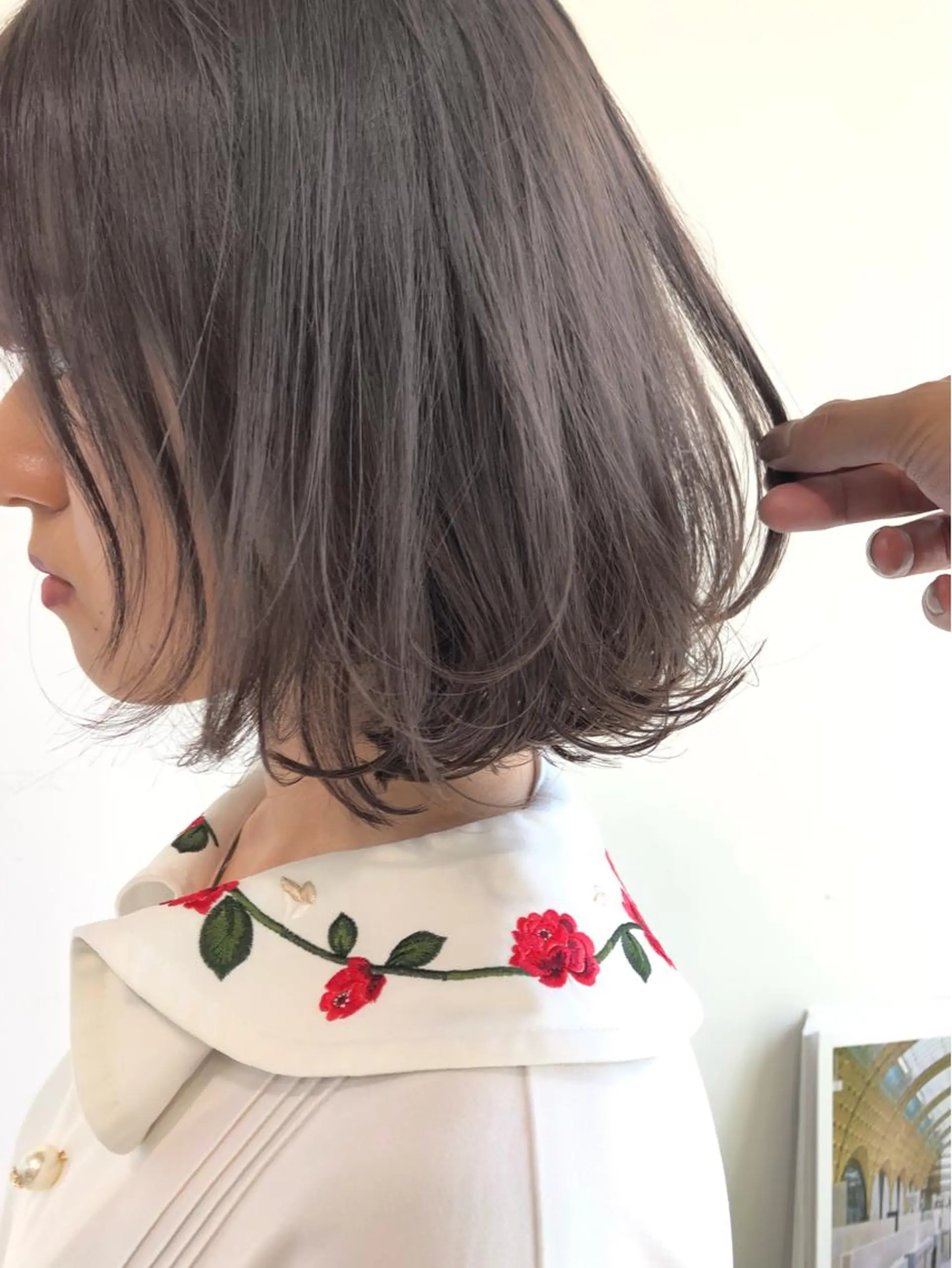 ミディアム カラー ミディアムパーマ 似合わせカット 徳本 駿太のヘアスタイル