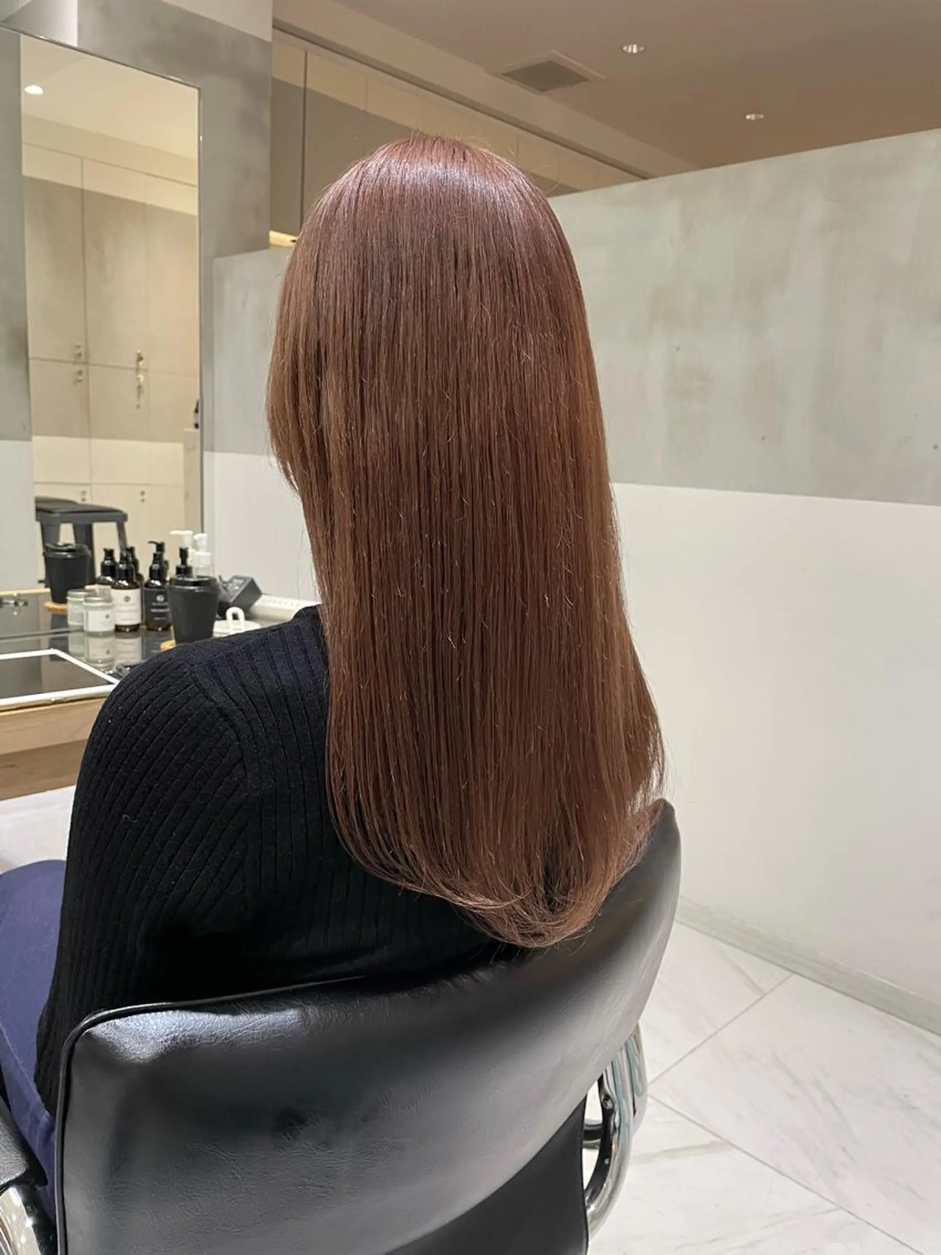 ロング カット ヘアカラー トリートメント ヘッドスパ ヘアセット オリーブ カラー✨有坂映哉のヘアスタイル