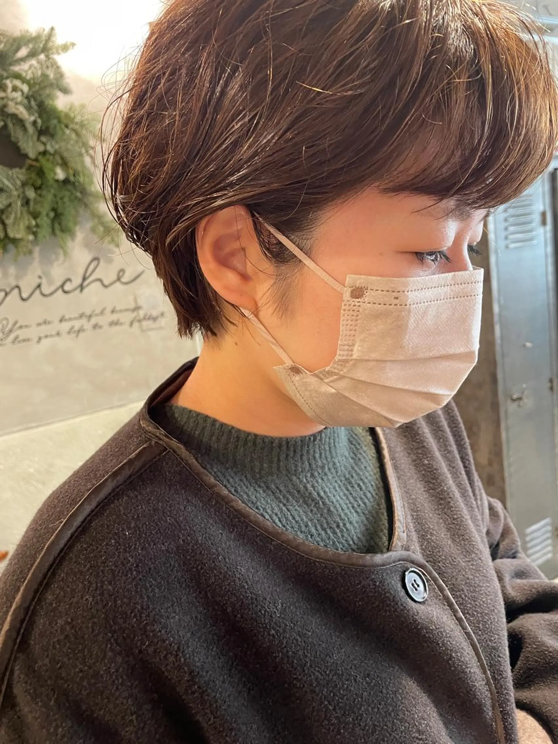 ショート カット パーマ トリートメント さの あやねのヘアスタイル