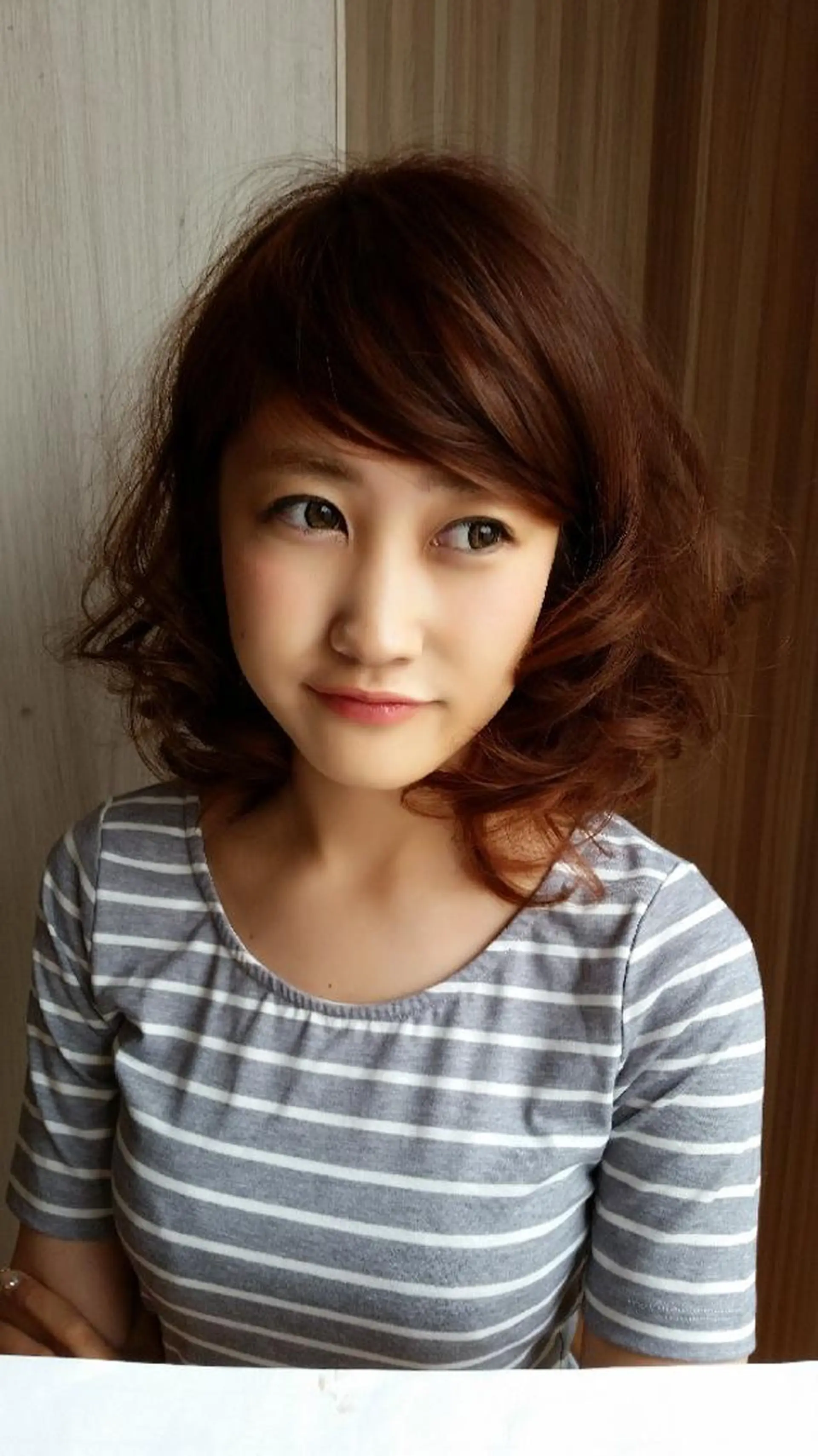 ミディアム カラー パーマ 田中 洋のヘアスタイル