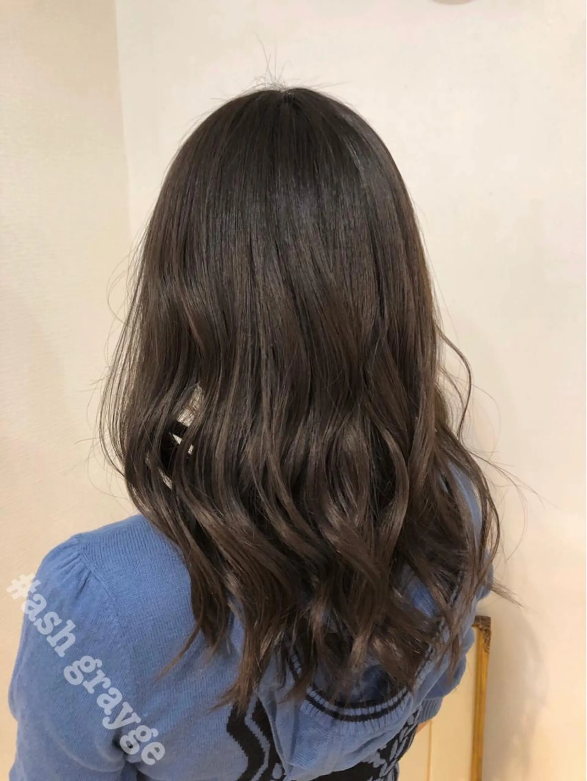 ロング カラー アッシュ グレージュ ラベンダーカラー 🤍中野 レオ🤍のヘアスタイル