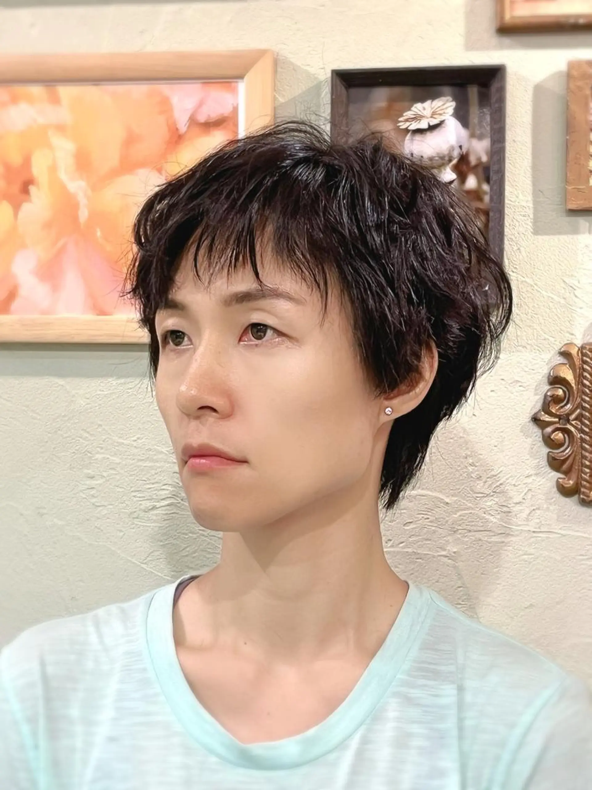 ショート 顔周りカット ショートヘア Chardon✂️ 平田佳奈子💄のヘアスタイル