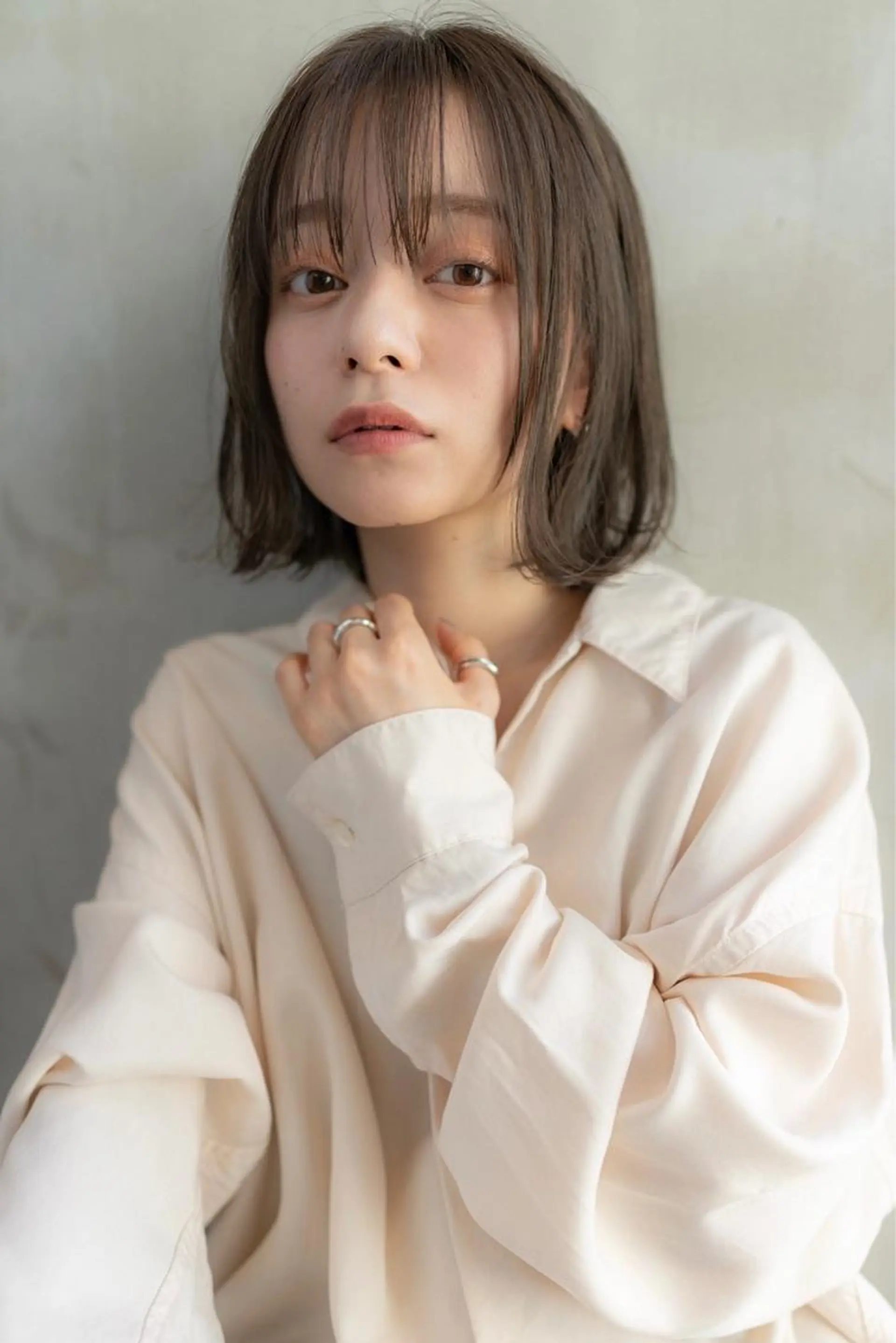 ミディアム カラー 透明感カラー 大森 勝馬のヘアスタイル