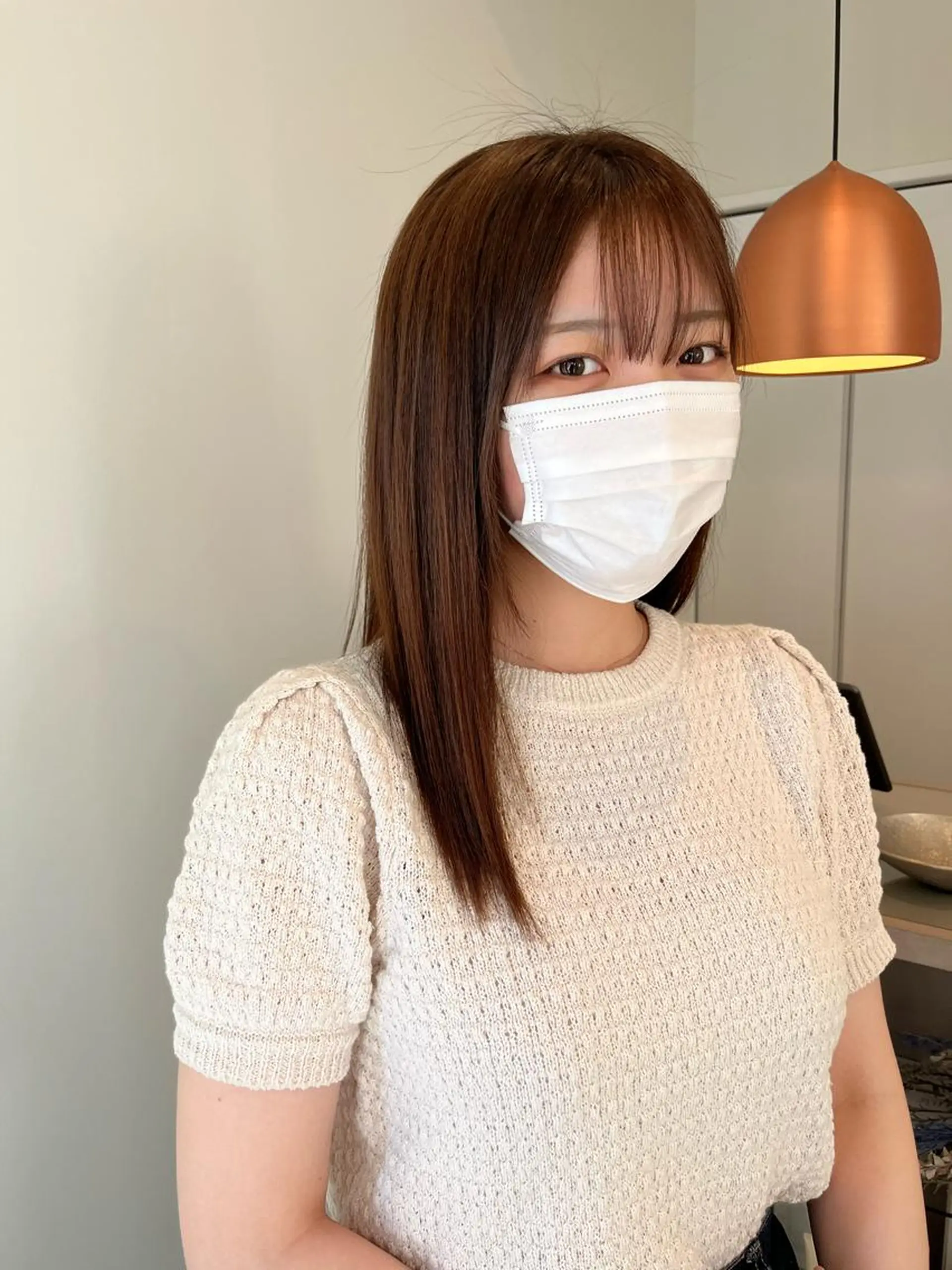 セミロング 縮毛矯正 加藤 明香里のヘアスタイル