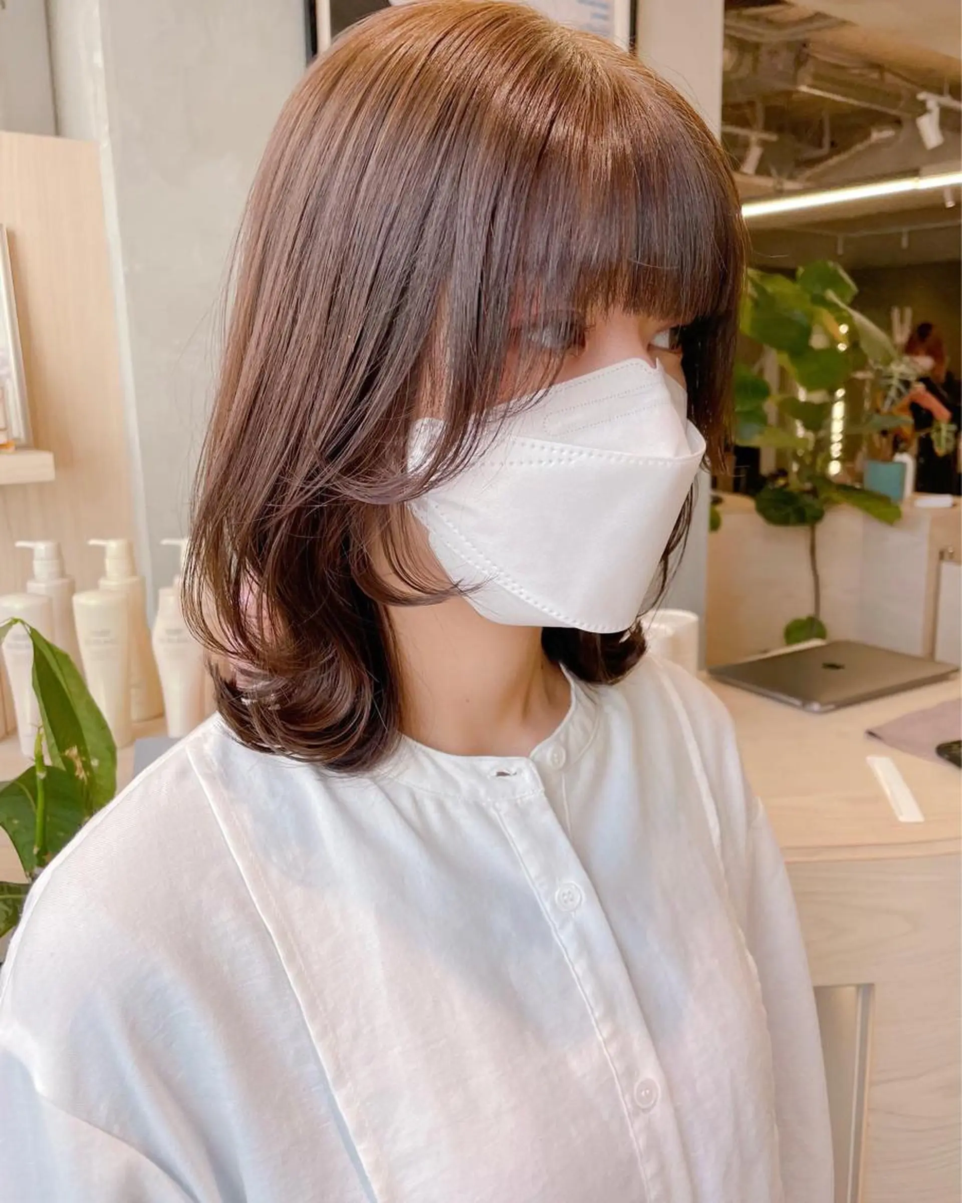 ミディアム 銀座／レイヤーカット 🤍内野すみれのヘアスタイル