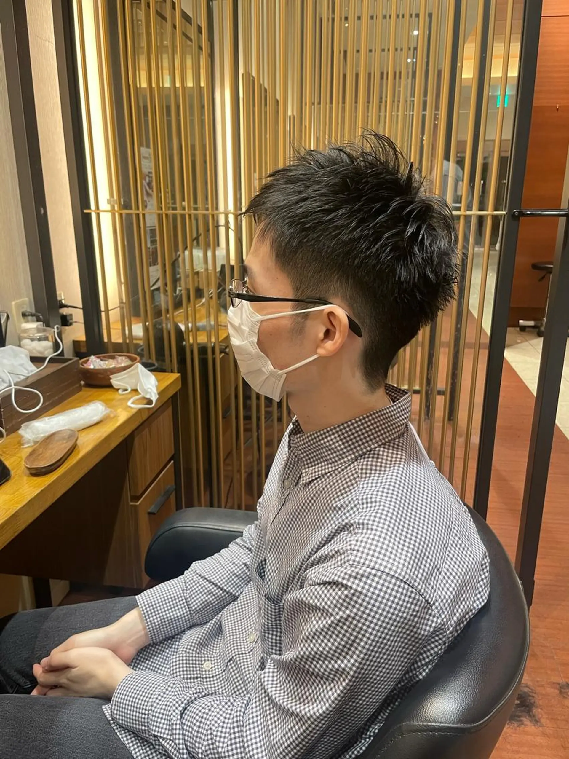 ショート メンズ メンズベリーショート ベリーショート ショートヘア 髙田 千華 髪質改善ストレートのヘアスタイル