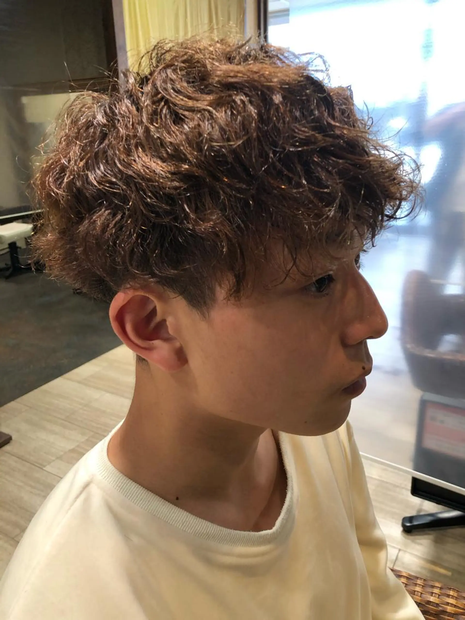 ショート パーマ メンズ パーマ/ハイトーン スパイキー/神田正紀のヘアスタイル