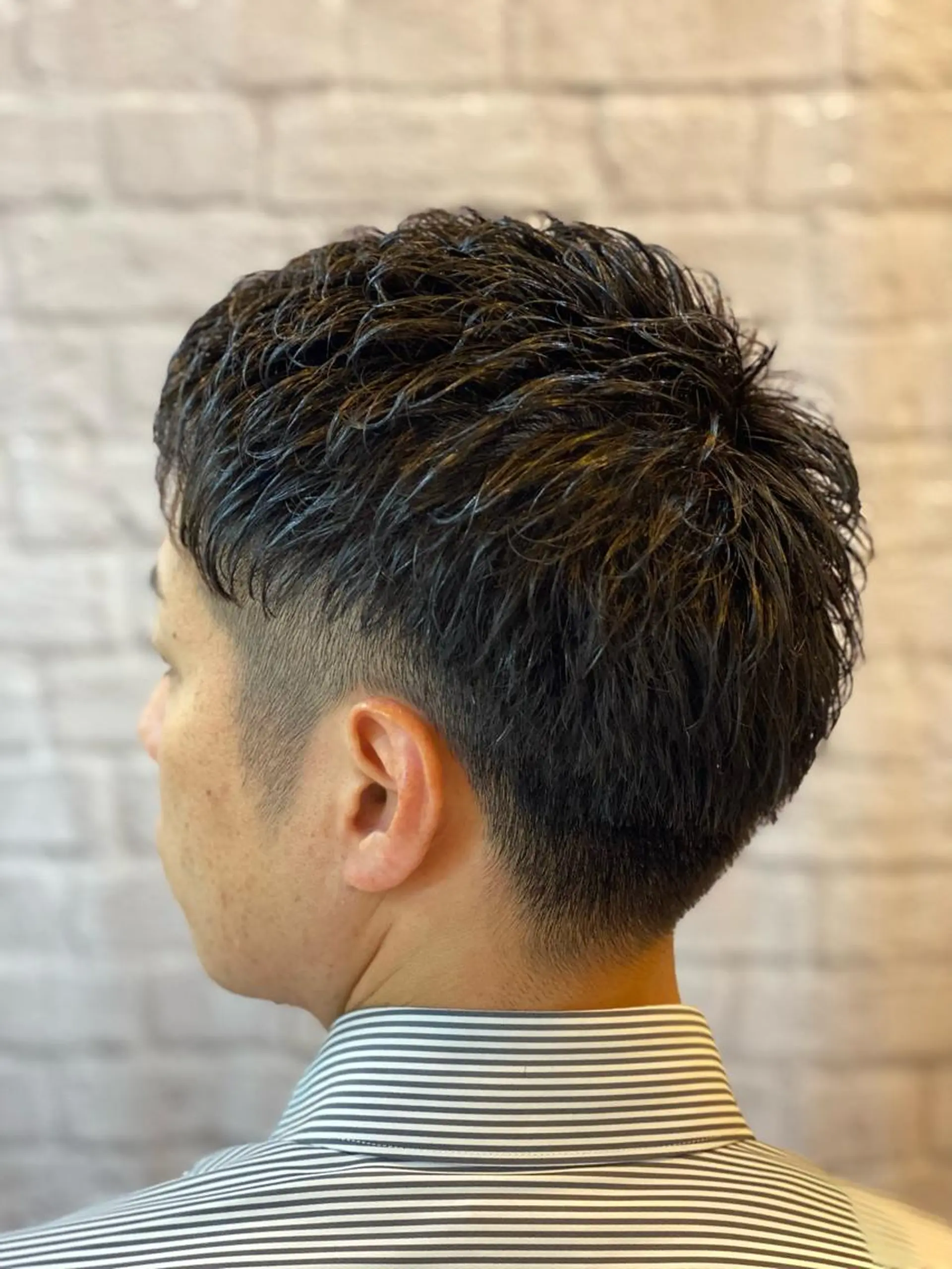 ショート パーマ メンズ カット パーマ 【メンズカット】 黒田美穂のヘアスタイル