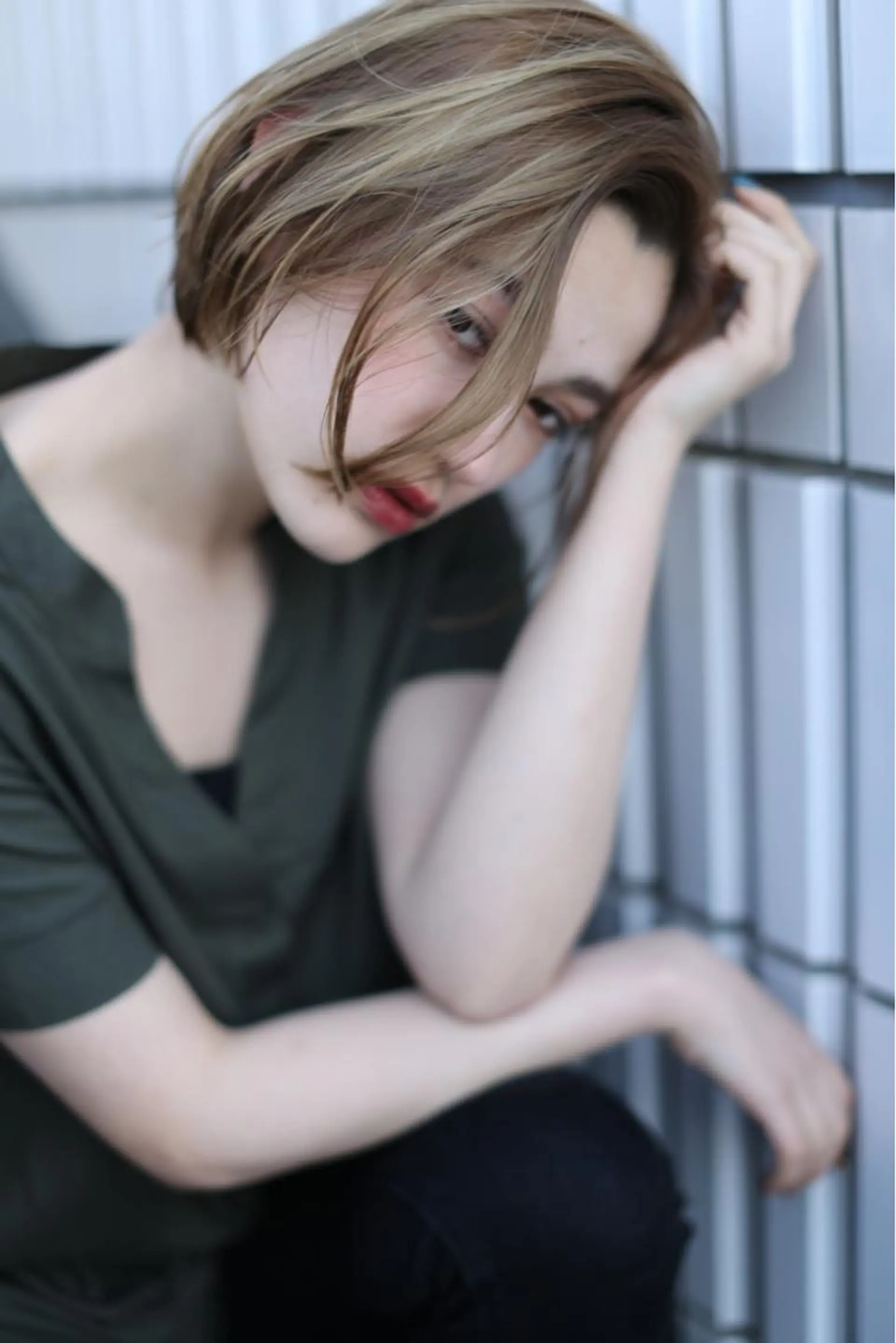 ショート 髪質改善ストレート、 カラー清野雄大のヘアスタイル