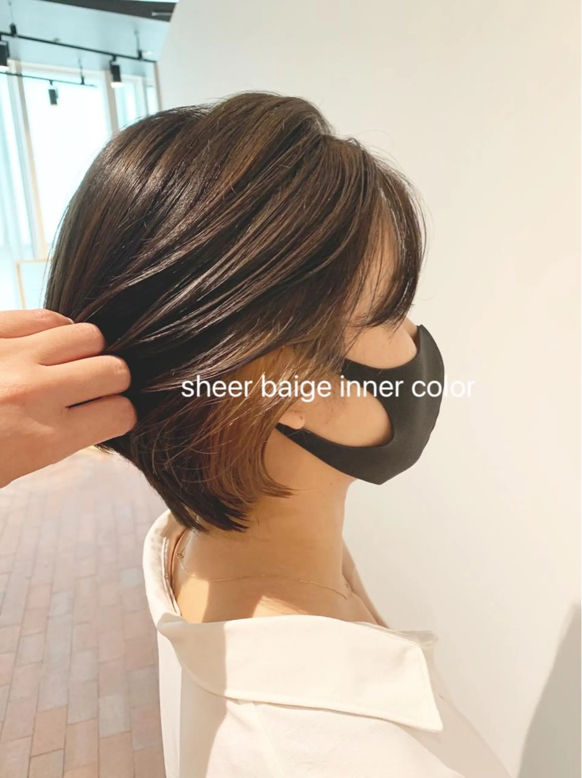 ショート カラー ヘアアレンジ カット ヘアカラー トリートメント GO TODAY SHAiRE SALON 梅田店所属・透明感カラー/ボブ 今気になること占う人のヘアスタイル