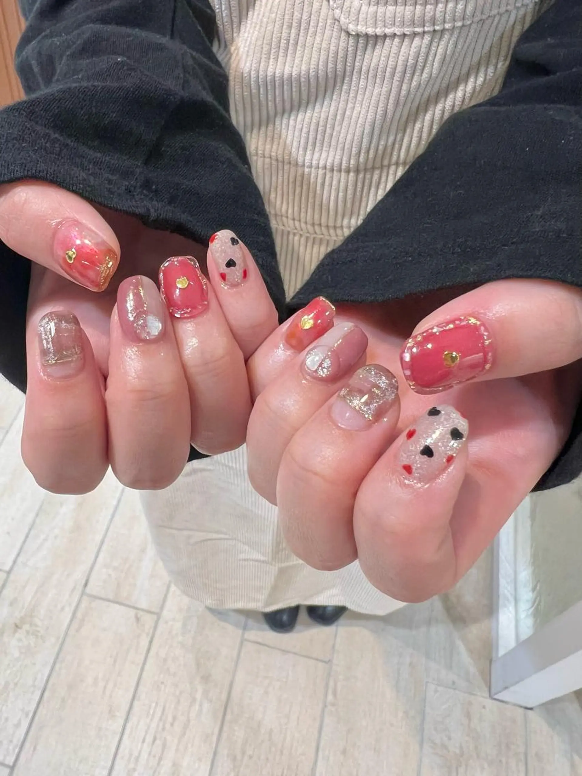 ネイル バレンタイン JurerEye☆ Marikoのネイルデザイン