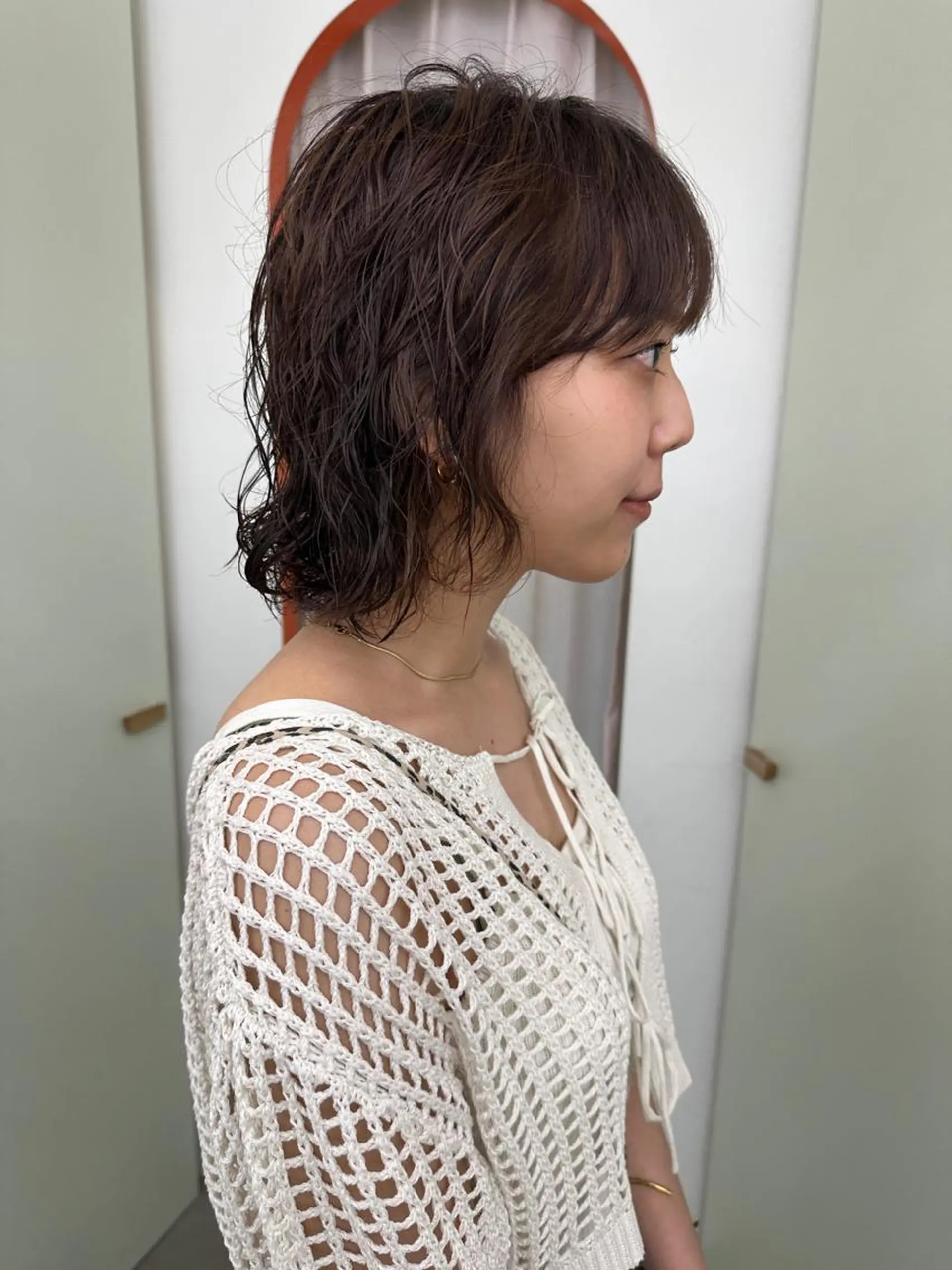 ショート パーマ カット パーマ トリートメント ボブ/レイヤー/ケア パーマ/リュウタのヘアスタイル