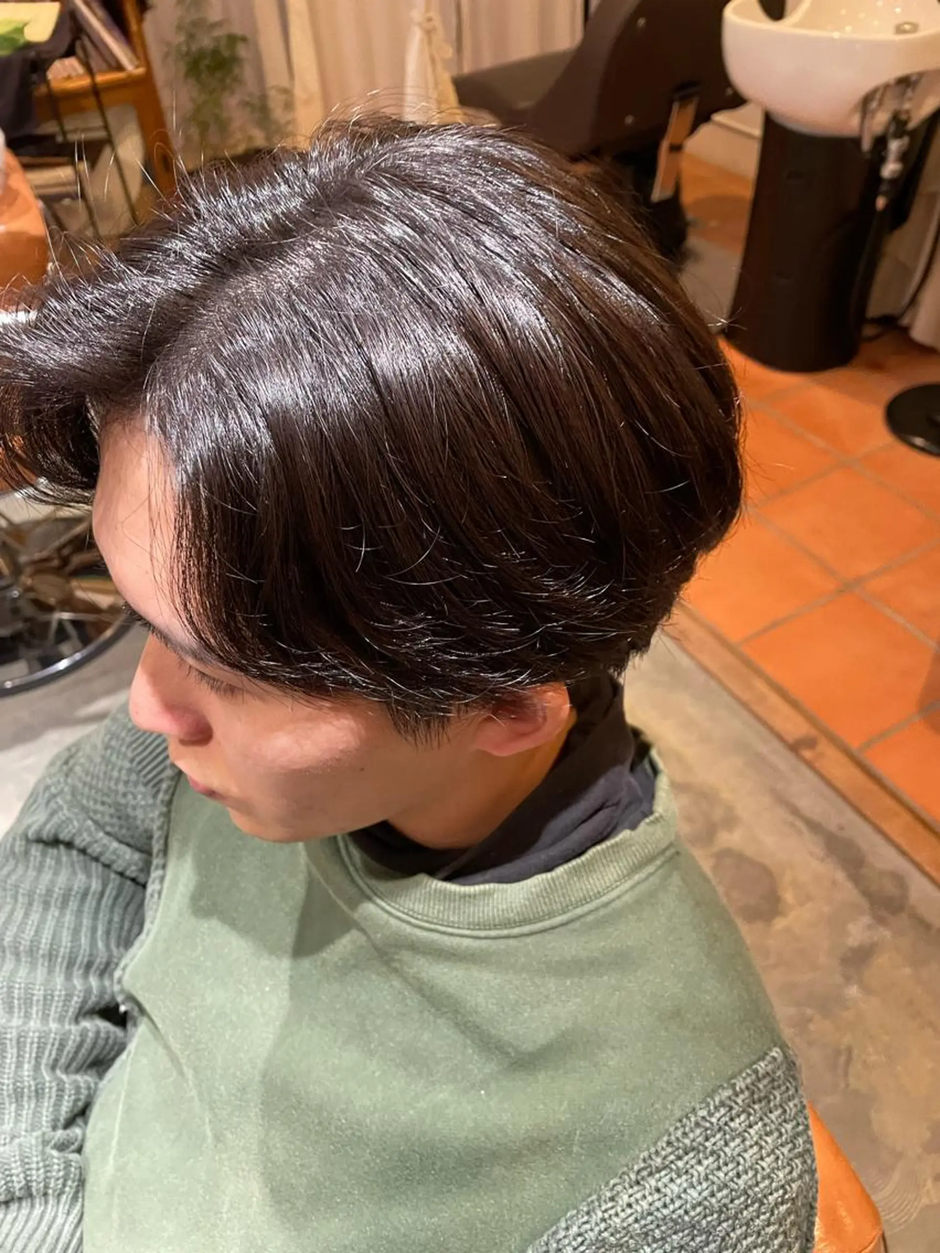ショート アッシュ トリコヘアサロン 新井千智のヘアスタイル