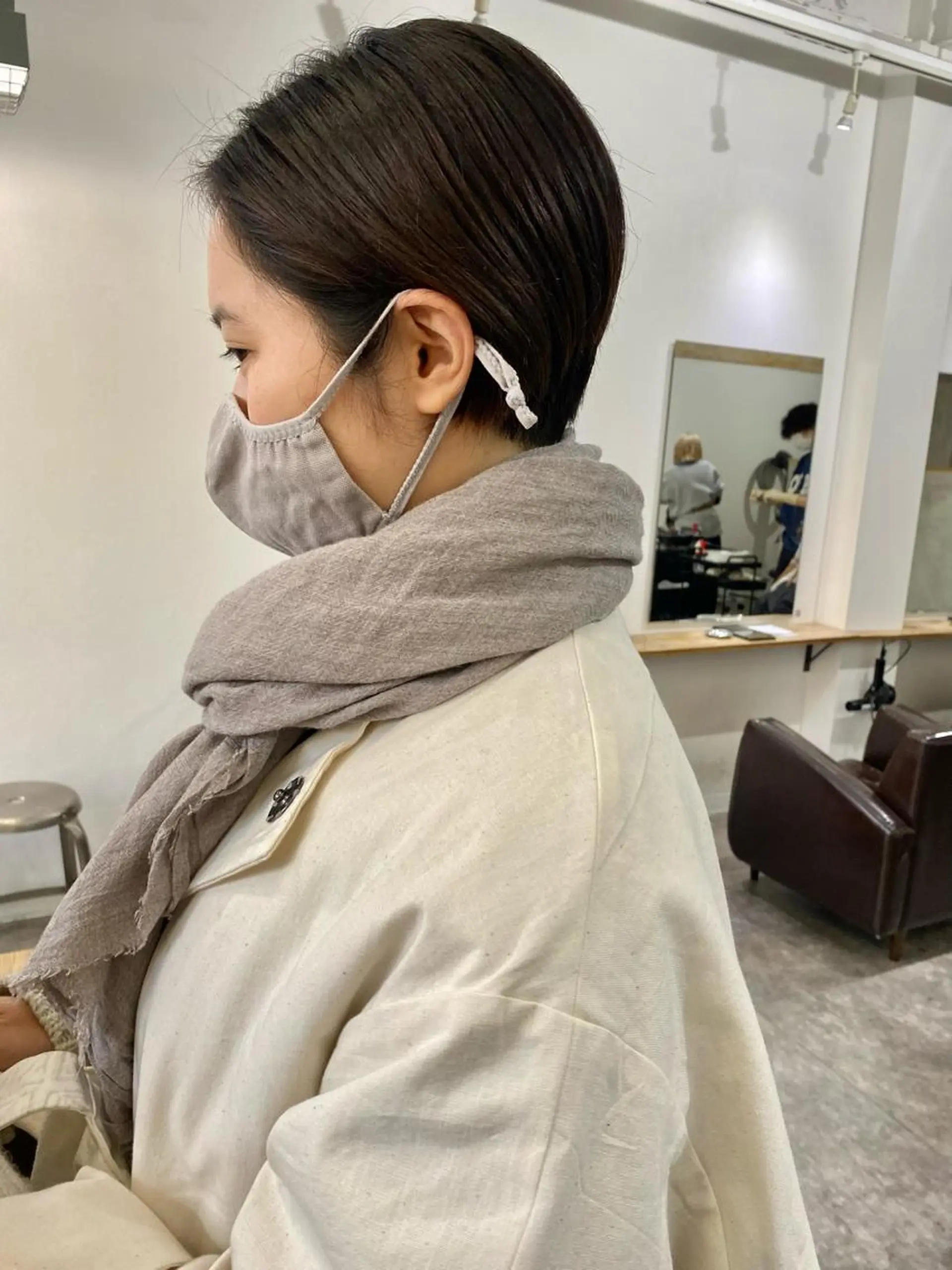 ショート ショートヘア カット ヘアカラー 森貴裕/ベージュ/ パーマ/オリーブのヘアスタイル