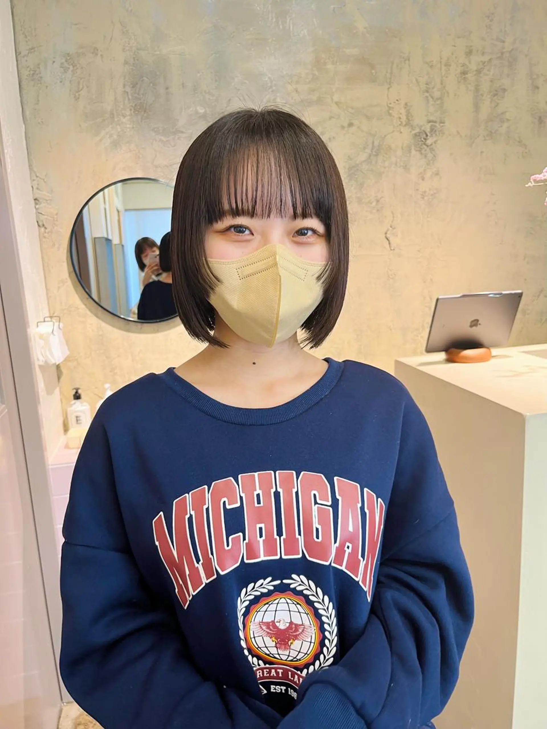 ショート カラー 西山 紗耶香🪽 透明感カラー/ボブのヘアスタイル