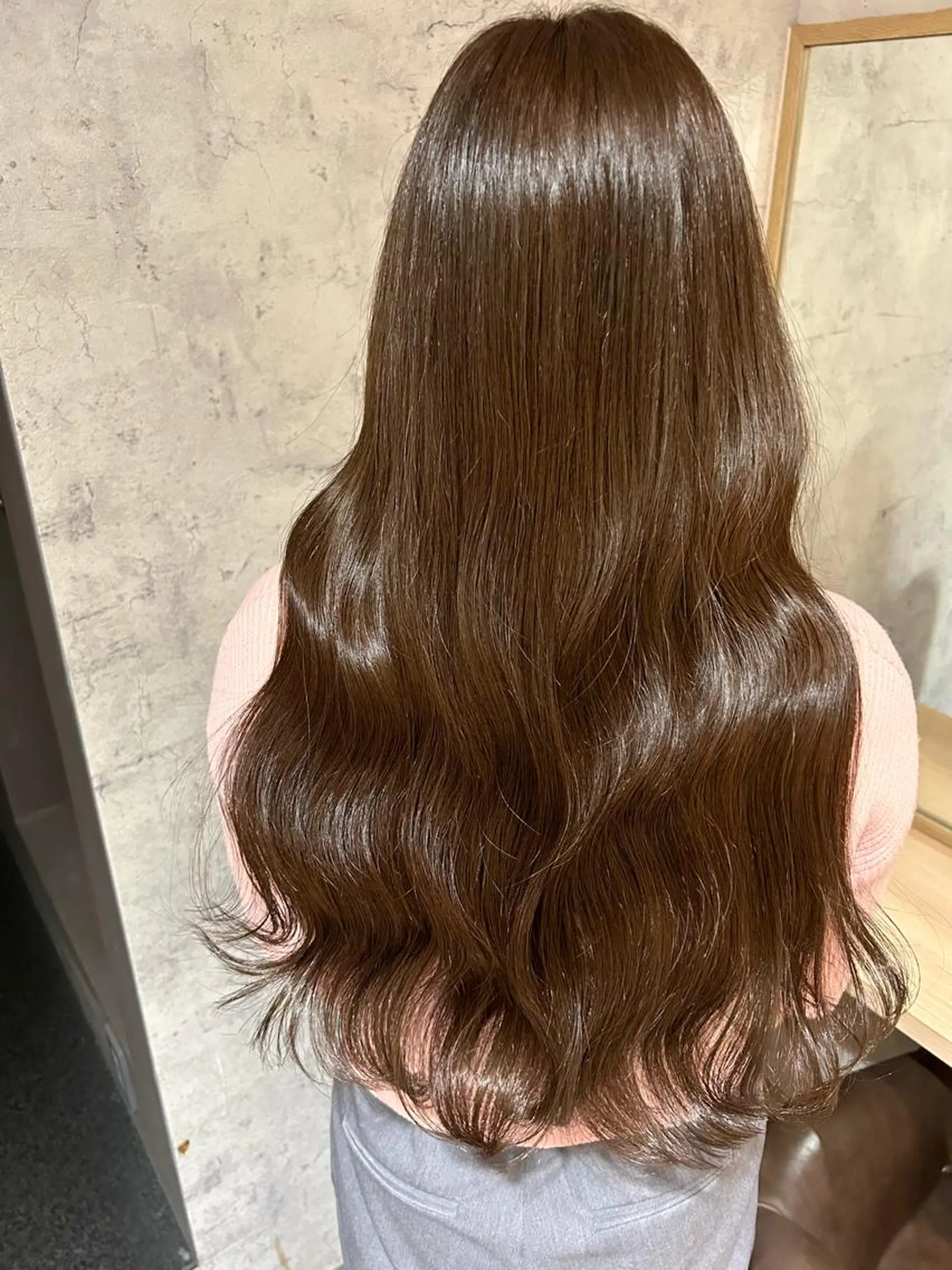 セミロング カラー ブラウンカラー 🎀レイヤー・艶カラ ー🎀YUMEKAのヘアスタイル