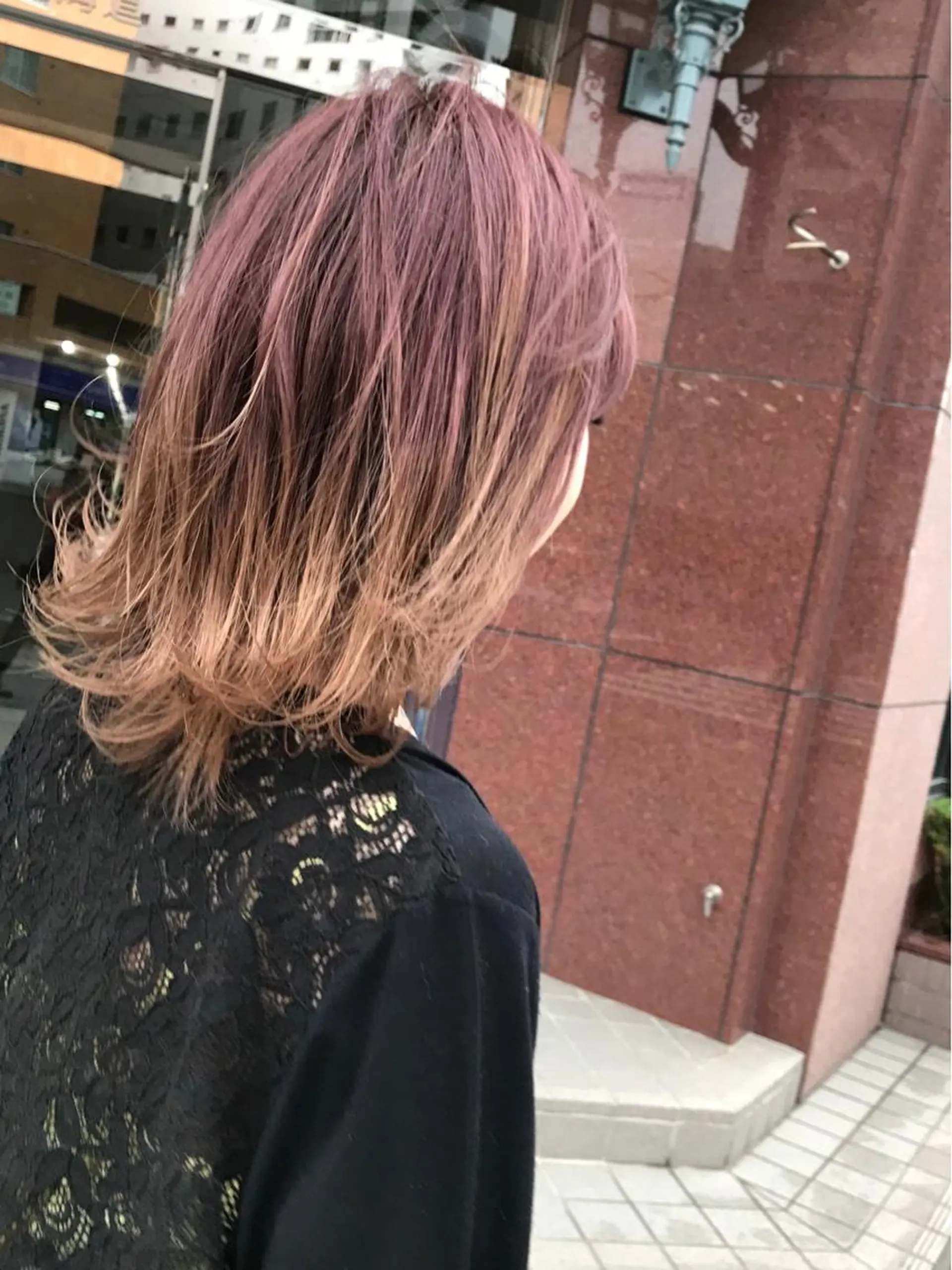 カラー グラデーションカラー ママ美容師 ＊ヒマワリのヘアスタイル